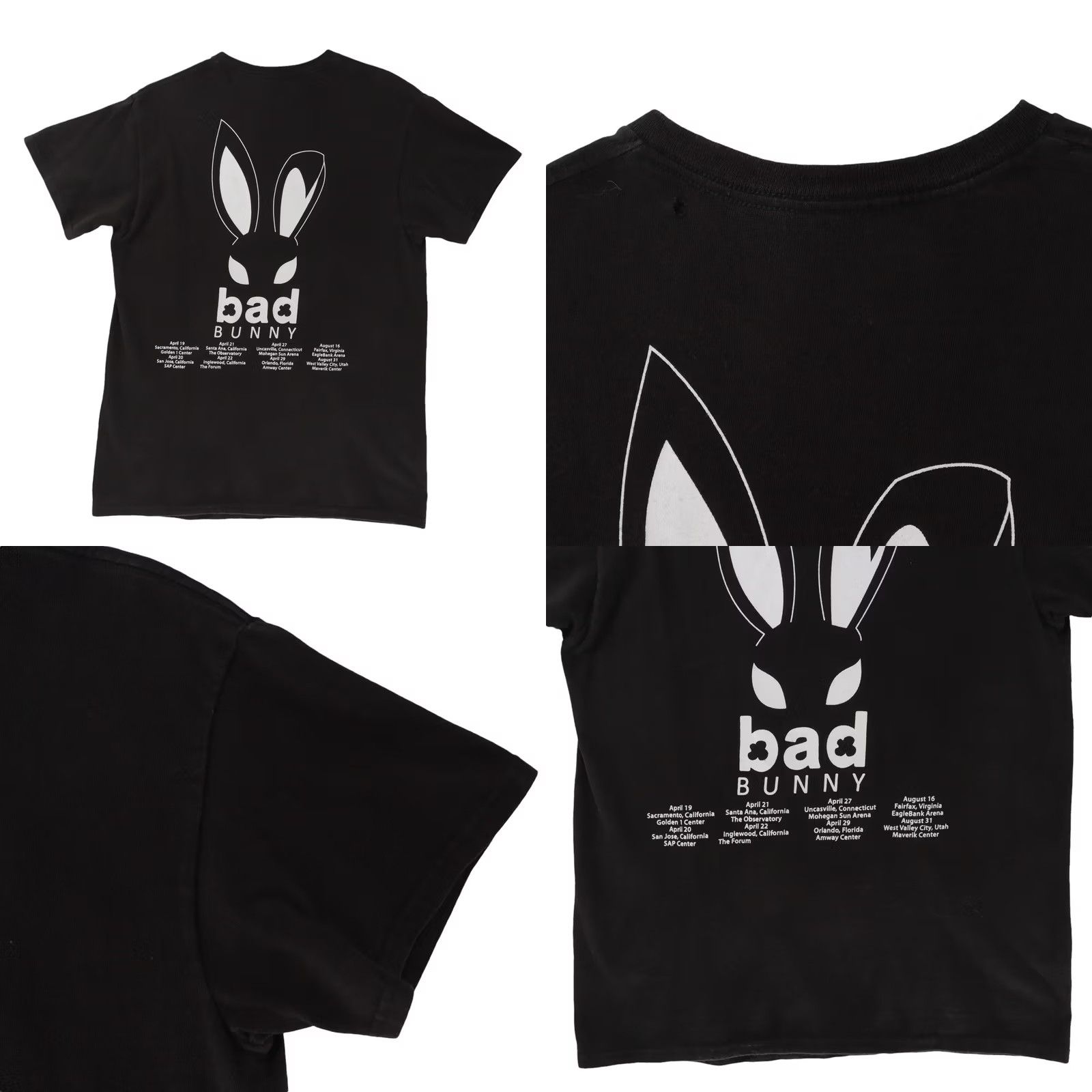 Vintage Bad Bunny X Bugs Bunny Black Tshirt Men Medium Size US M / EU 48-50 / 2 - 8 Thumbnail