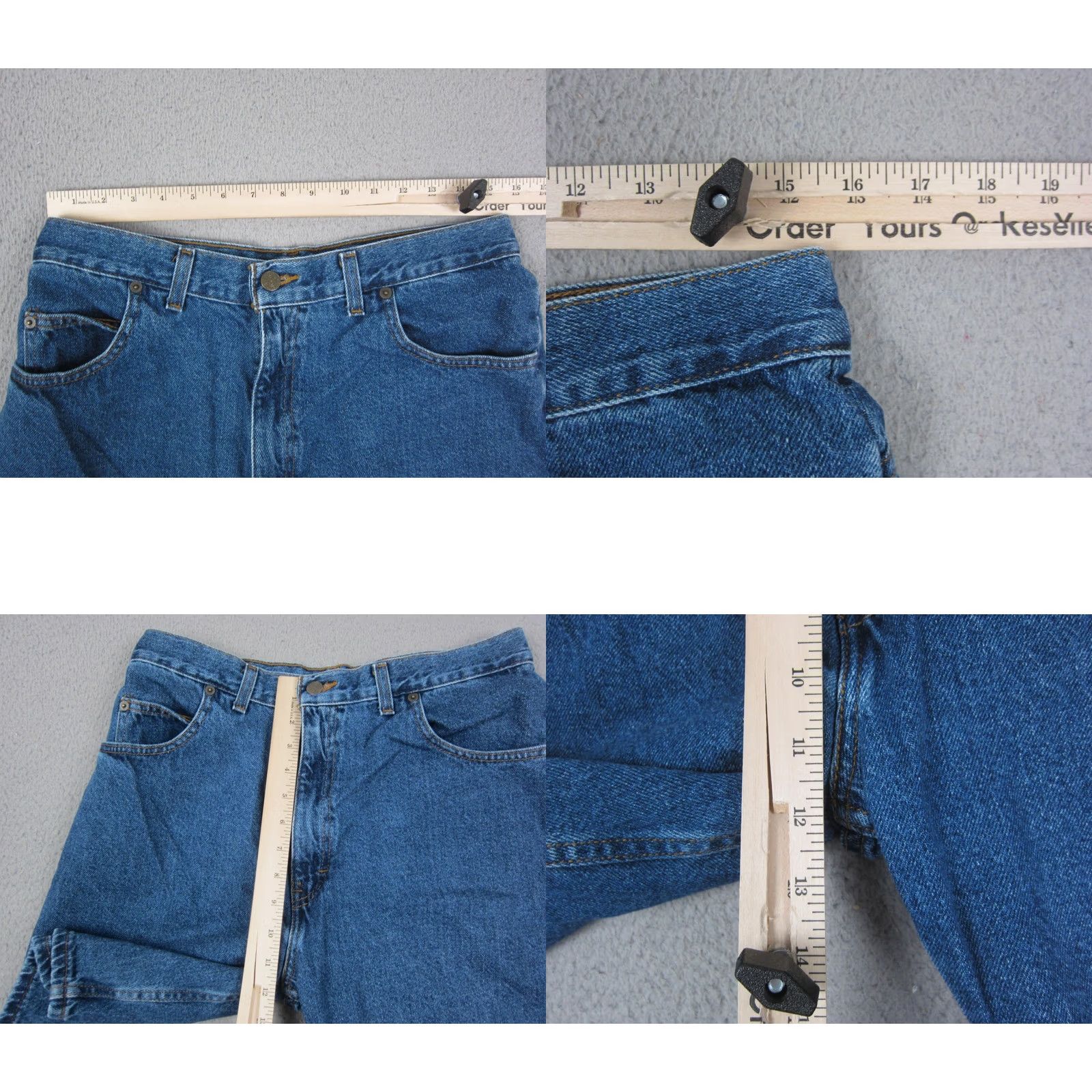 Denime VINTAGE Backroad Shorts Mens 34 Blue Denim 90s Jeans Jorts Baggy Work Size US 34 / EU 50 - 8 Thumbnail