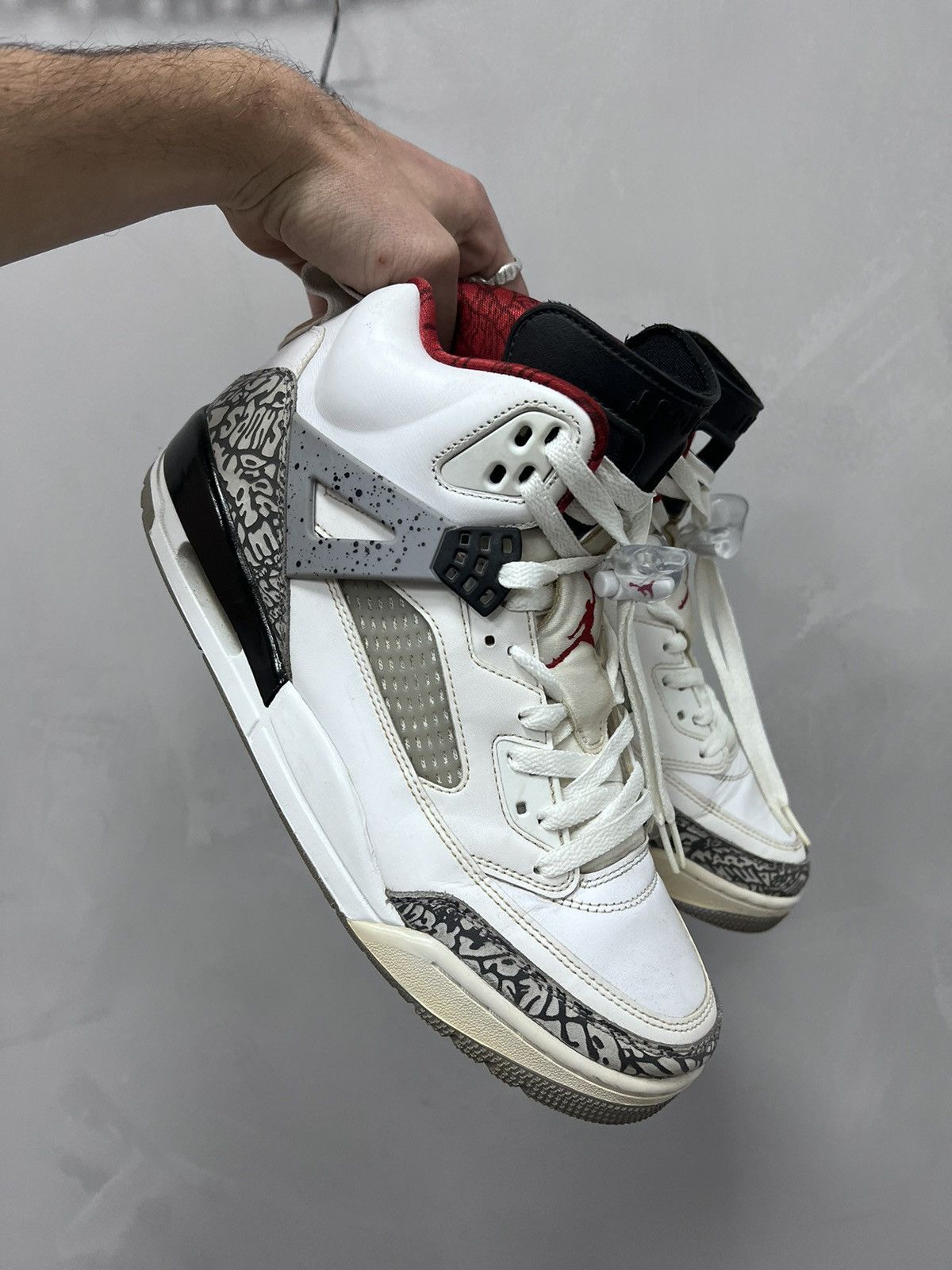 SALE💣💣 Air Jordan Spizike White Cement 2017 white