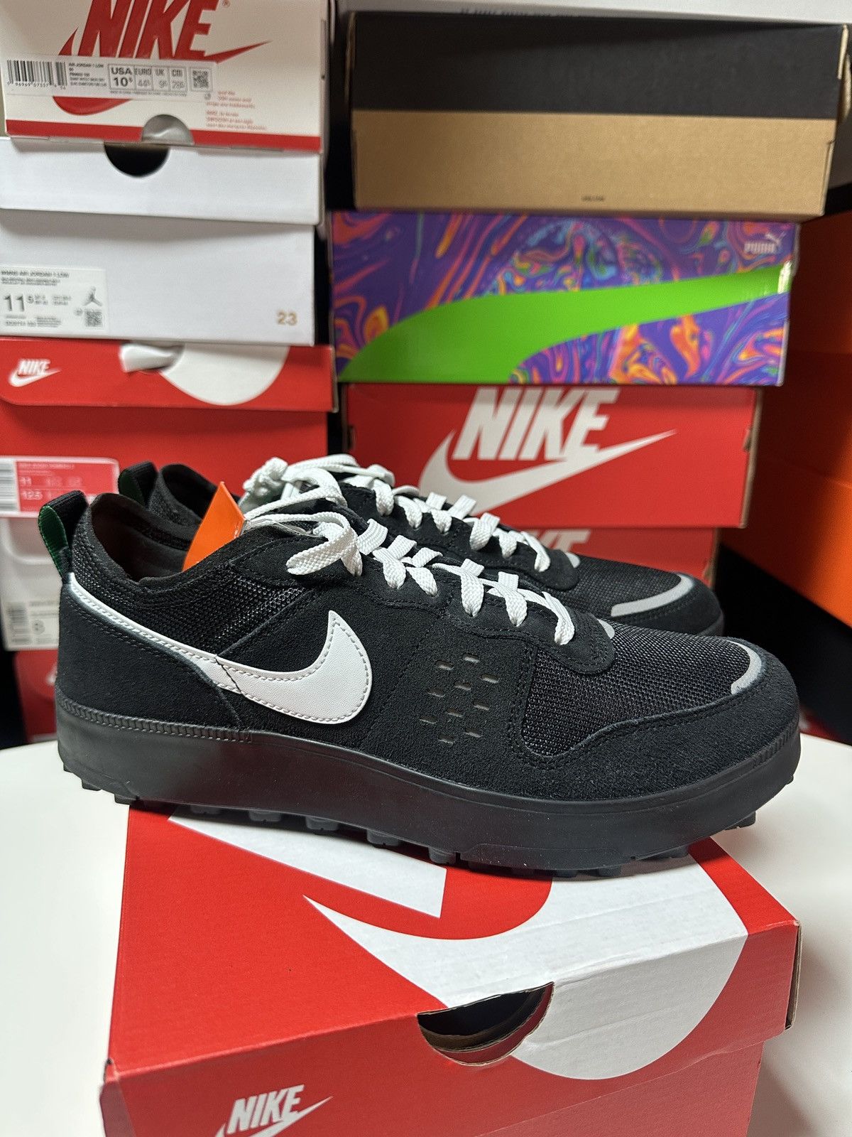 *New Size 10.5 US MEN. Nike C1TY Black Summit/ White.