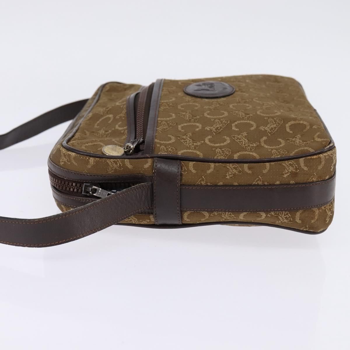 Celine CELINE C Sulky Shoulder Bag Canvas Brown Gold Size ONE SIZE - 4 Thumbnail