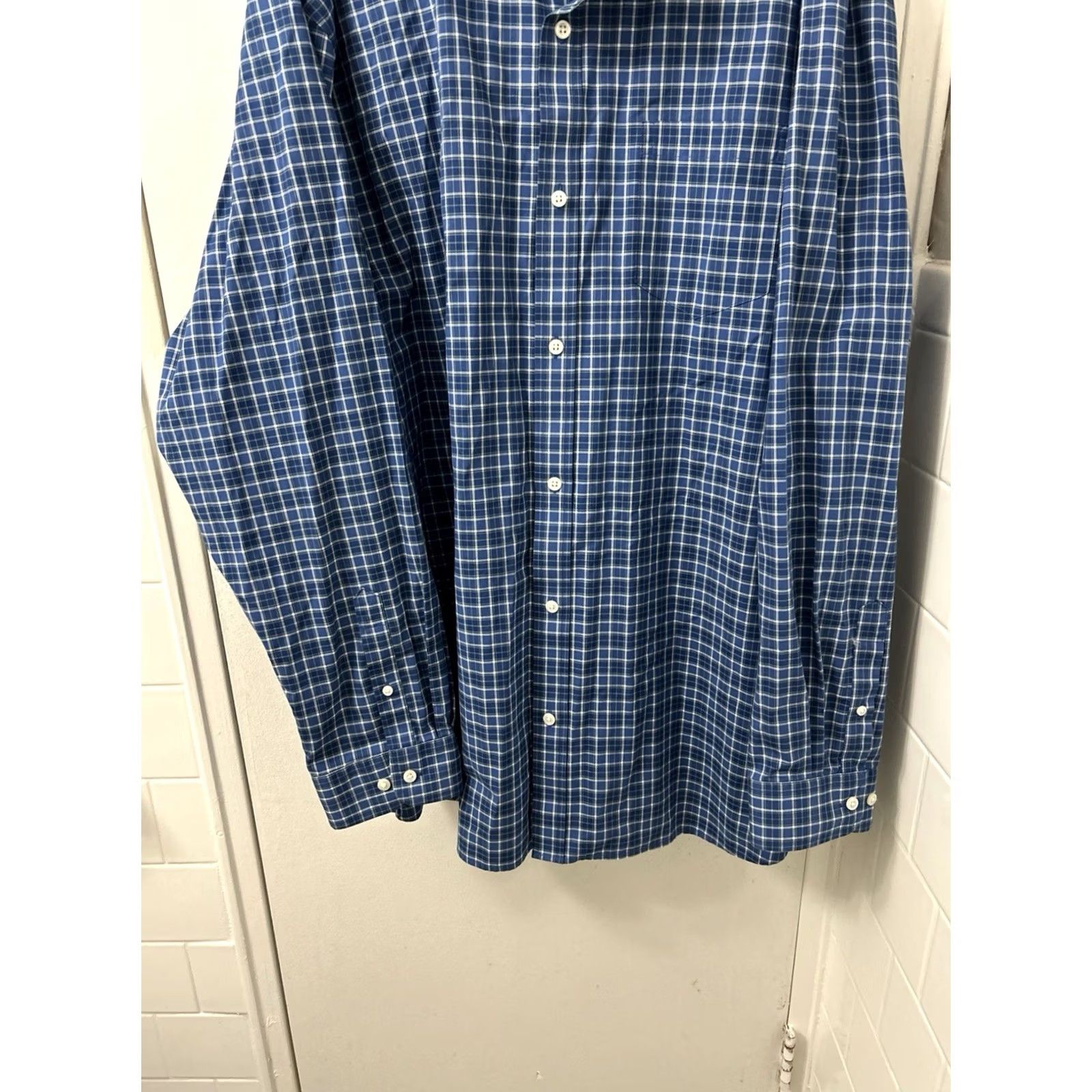 Vintage LL Bean Kennebunk Sport Shirt Mens 2XL Blue Plaid Traditional Fit L/S Button-Up Casual Workwear Preppy 100% Cotton Plaid Size US XXL / EU 58 / 5 - 3 Thumbnail