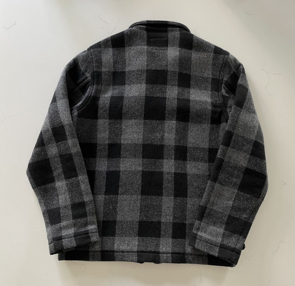 Studio D'Artisan Studio D'Artisan Gray Wool Check Zip Jacket - Size Medium Size US M / EU 48-50 / 2 - 3 Thumbnail
