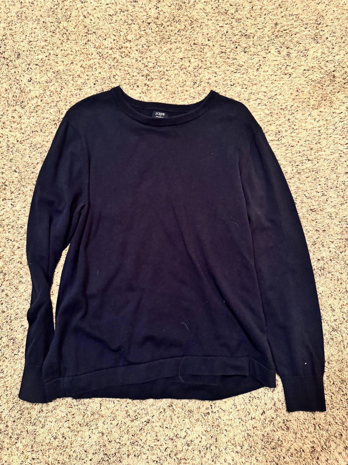 J.Crew J.crew navy sweater shirt Size US L / EU 52-54 / 3 - 1 Thumbnail