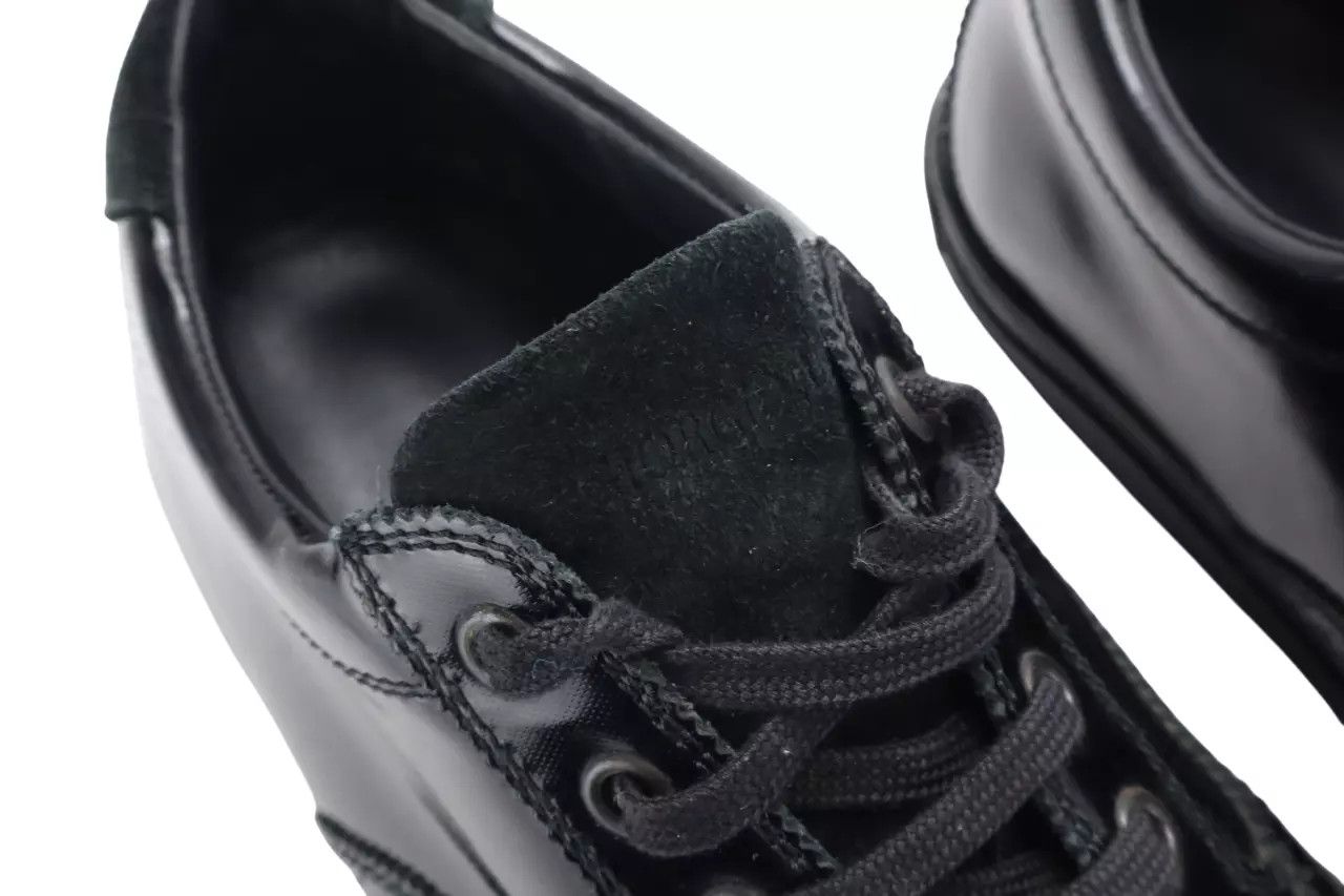 Giorgio Armani GIORGIO ARMANI Shoes Men's EU 43 Black Leather Almond Toe Size US 10 / EU 43 - 7 Thumbnail