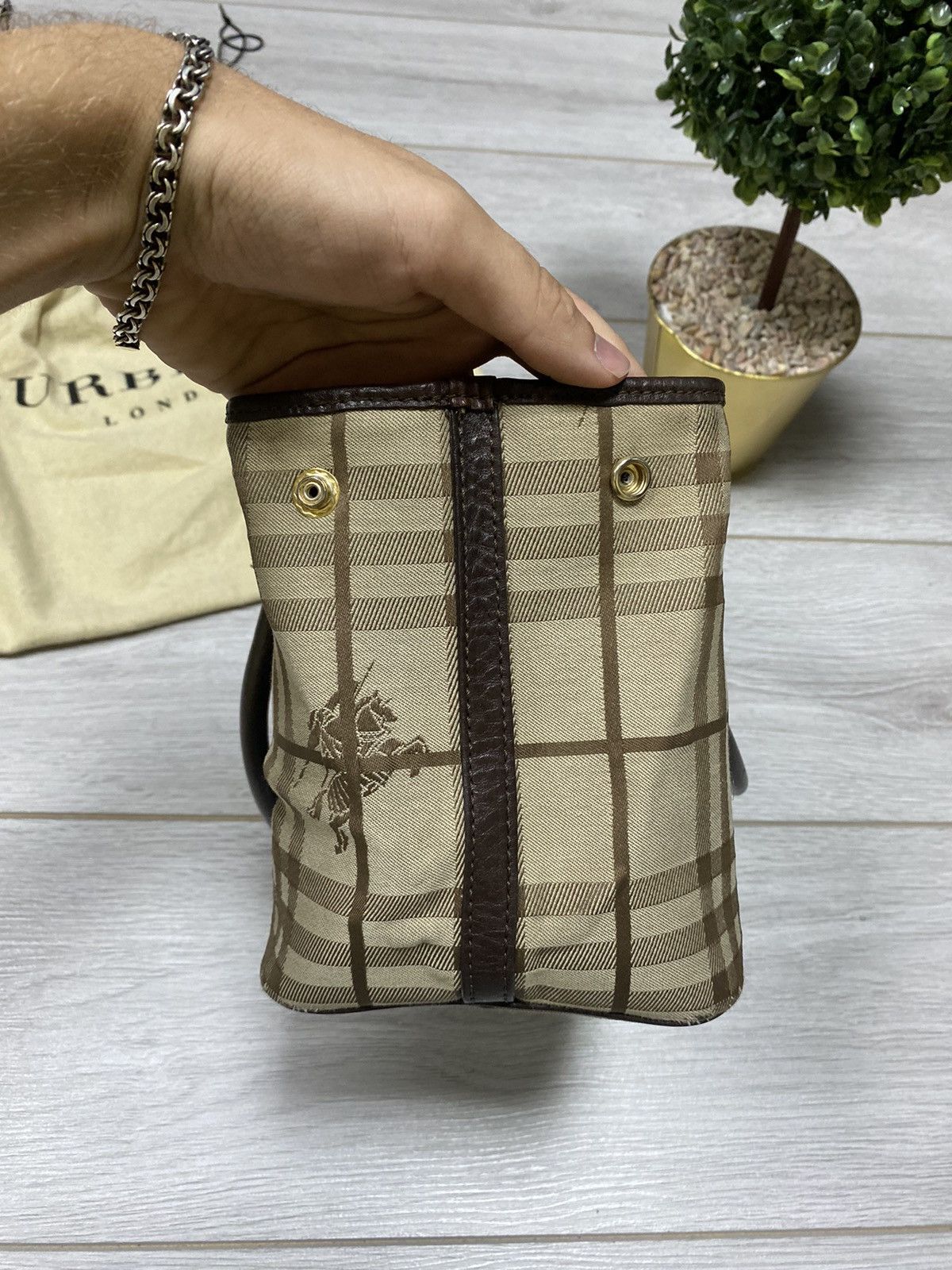 Burberry Burberry London bag nova check with dust bag Size ONE SIZE - 6 Thumbnail