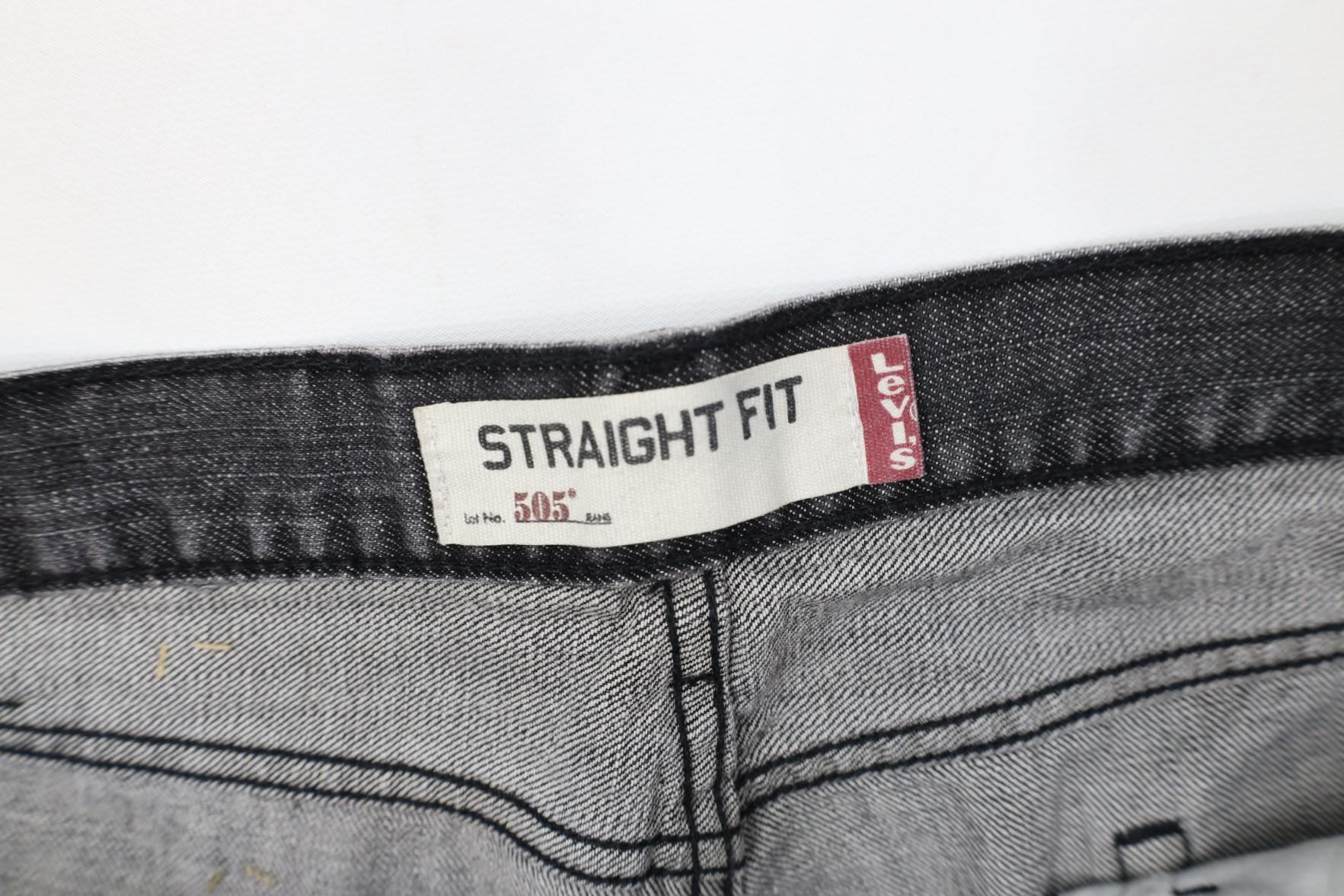 Levi's Vintage Y2K Levis 505 Fit Straight Leg Denim Jeans Black Size US 40 / EU 56 - 8 Thumbnail