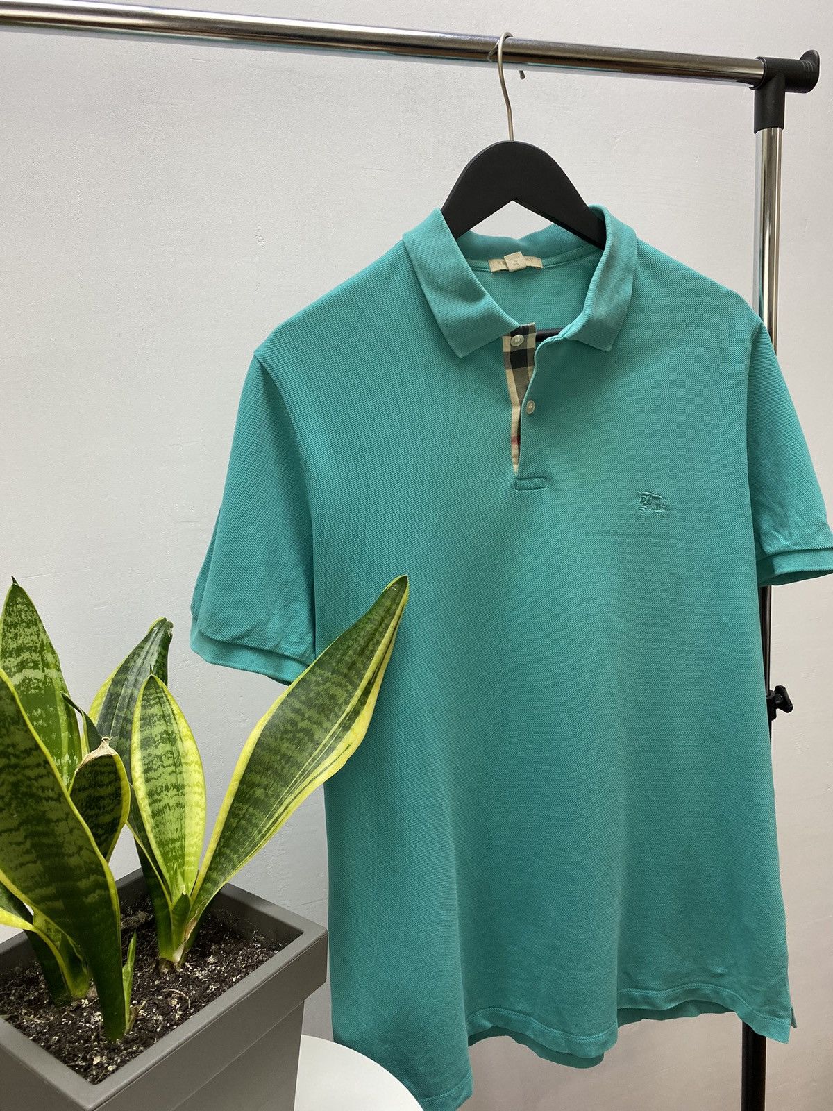 Other Burberry Brit Polo Shirt Nova Check Details Size US XL / EU 56 / 4 - 3 Thumbnail