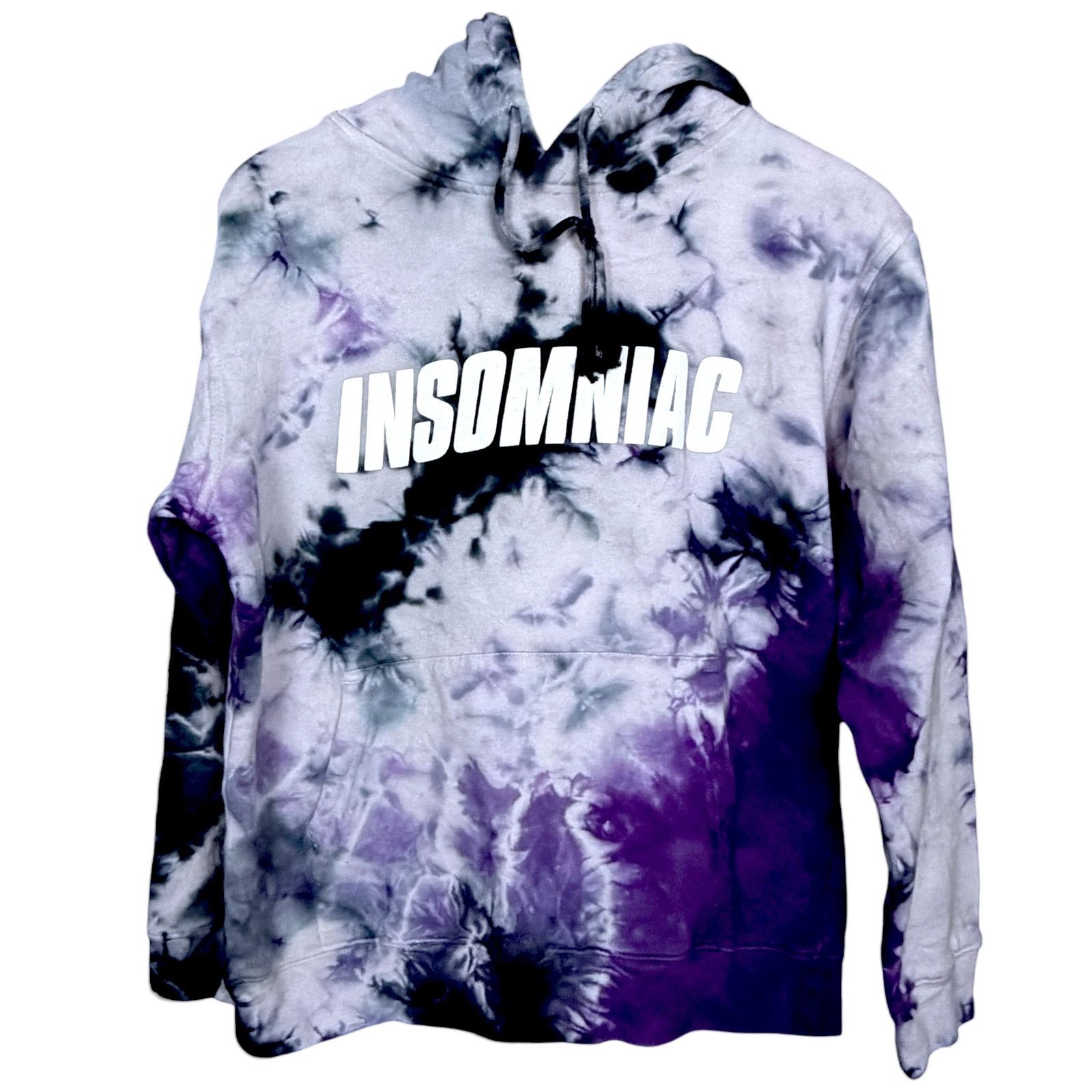 Other Insomniac Eye Guy Purple Black Tie Dye Hoodie EDC Men's S Size US S / EU 44-46 / 1 - 2 Thumbnail