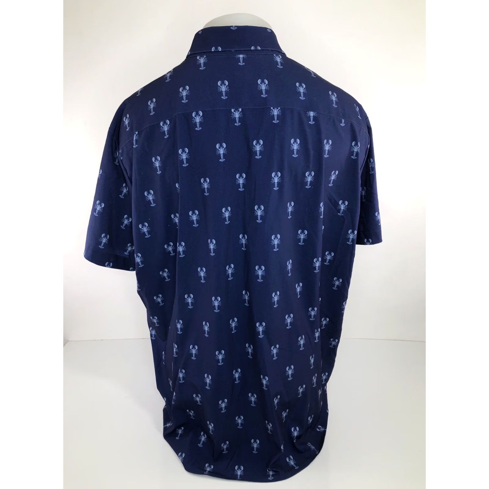 Mizzen+Main MIZZEN+MAIN LOBSTER / CRAWFISH ALL OVER Leeward XXL Shirt Men Short Sleeve Button-Up 2XL Blue Size US XXL / EU 58 / 5 - 3 Thumbnail
