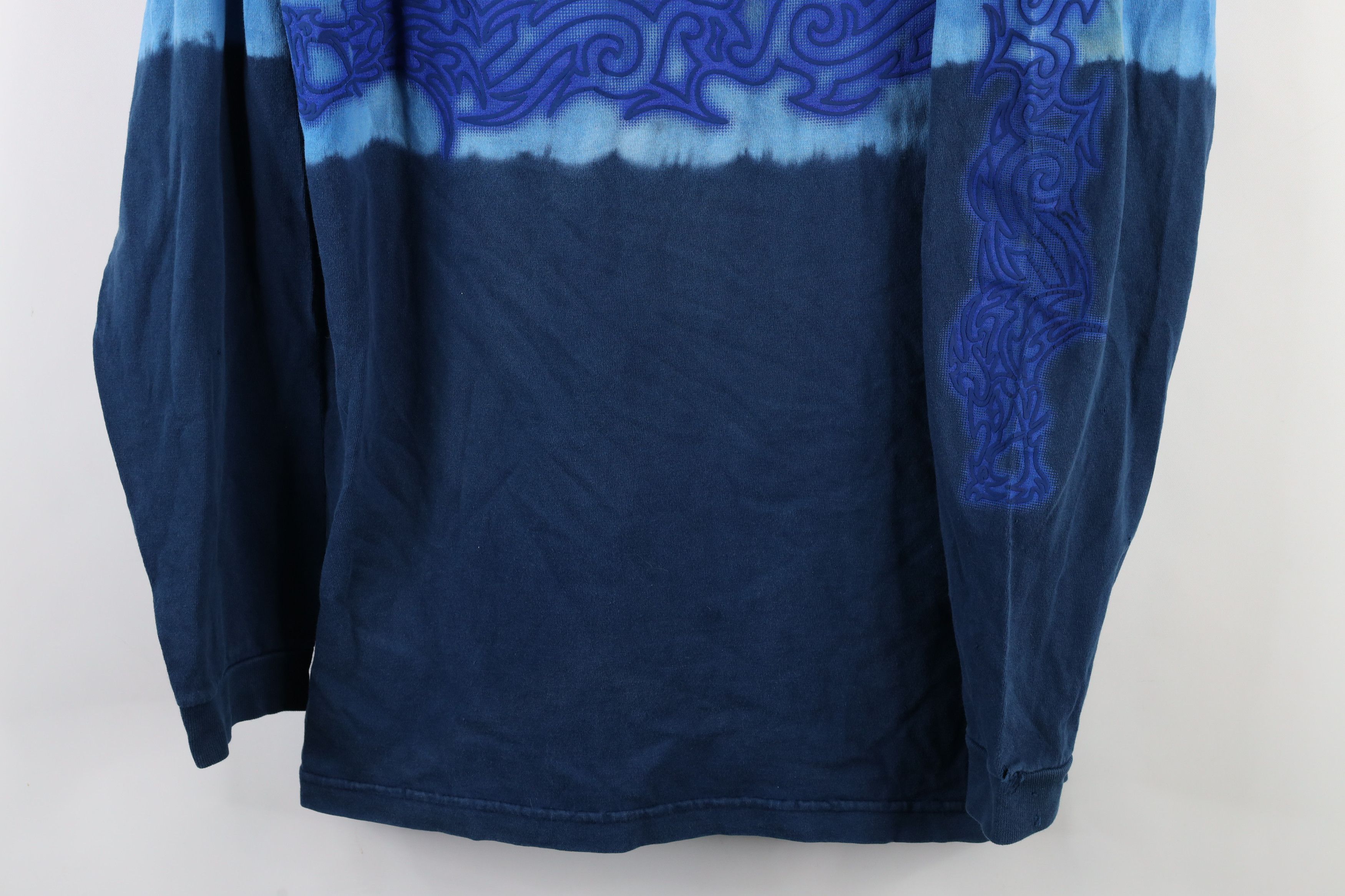 Vintage Vintage 90s Streetwear Tribal Dragon Long Sleeve T-Shirt Size US L / EU 52-54 / 3 - 3 Thumbnail