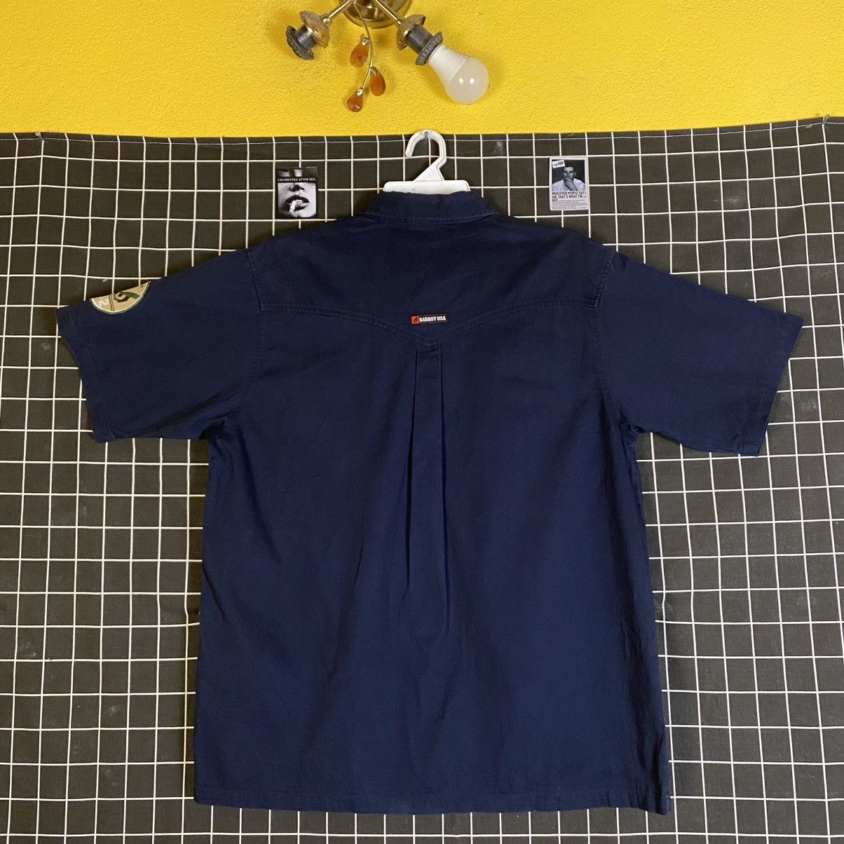 JNCO Y2K BAD BOY PATCHES BUTTON UP OVERSIZED WORKSHIRT Size US M / EU 48-50 / 2 - 3 Thumbnail