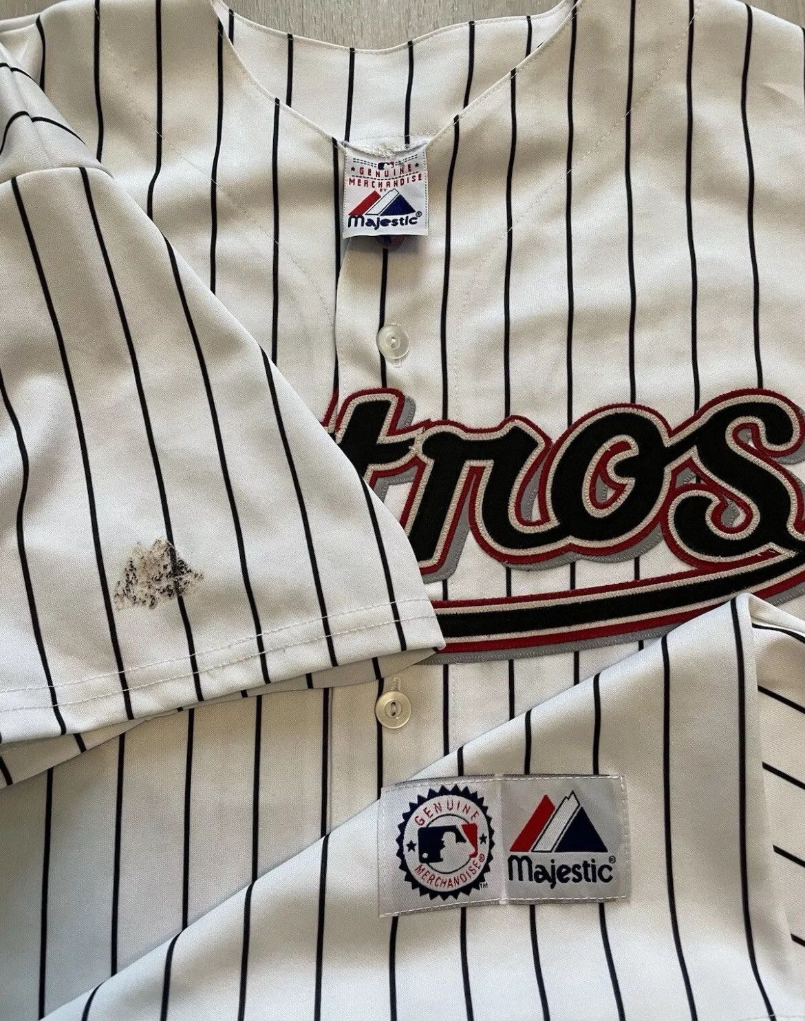 MLB × Vintage Vintage Houston Astros Jeff Bagwell Jersey Mens XL Size US XL / EU 56 / 4 - 3 Thumbnail