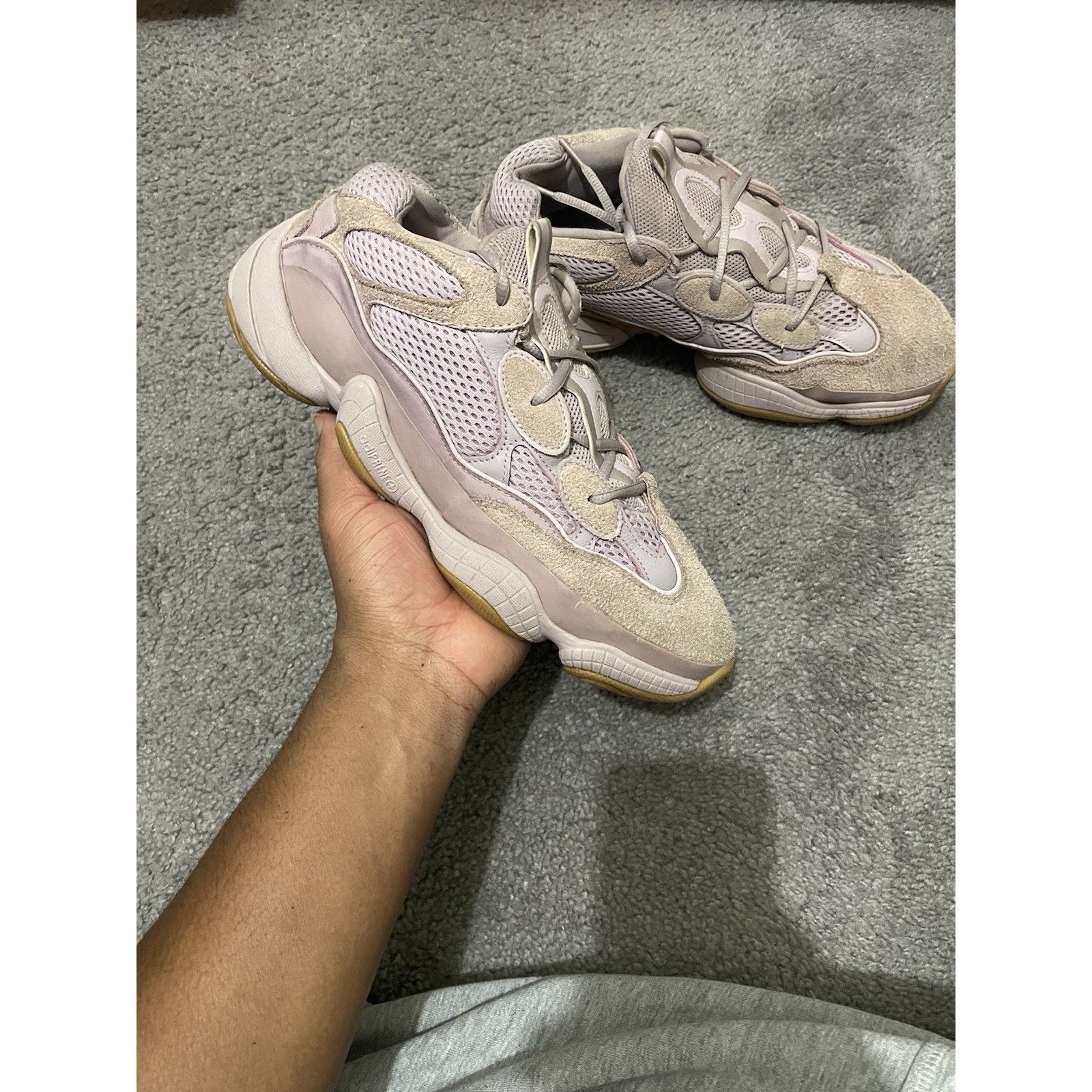 Adidas Size 10.5- Adidas Yeezy 500 Soft Vision Pink Sneakers FW2656 Size US 10.5 / EU 43-44 - 1 Thumbnail