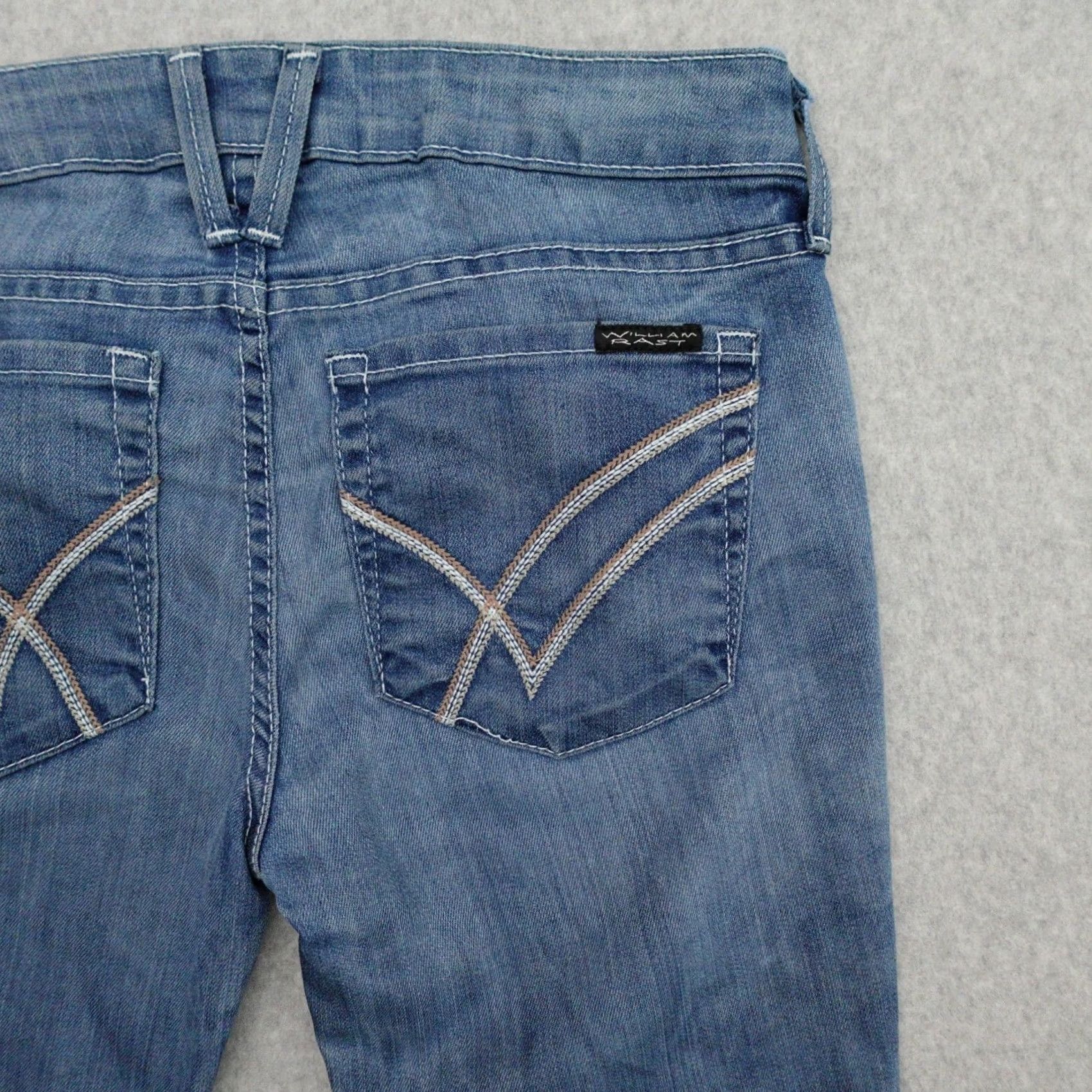 Denime William Rast Womens Jeans Straight Denim Medium Blue 27x32 Adult 27 Straight Denim Jeans Womens 27x32 Size ONE SIZE - 5 Thumbnail