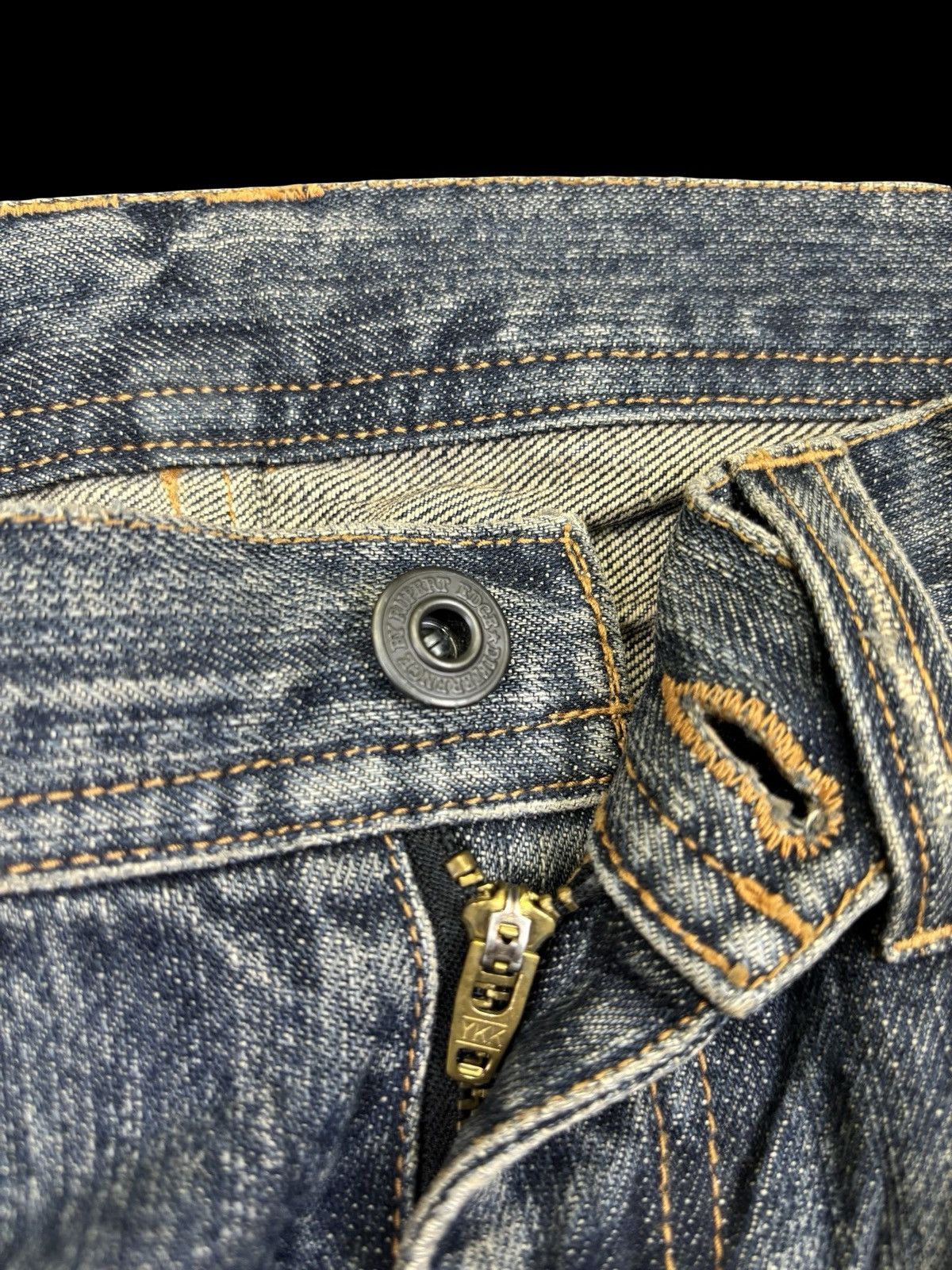 Japanese Brand 💥SUPER FLARE💥EDGE RUPERT Multipocket Flare Punk Jeans F701 Size US 29 - 10 Thumbnail