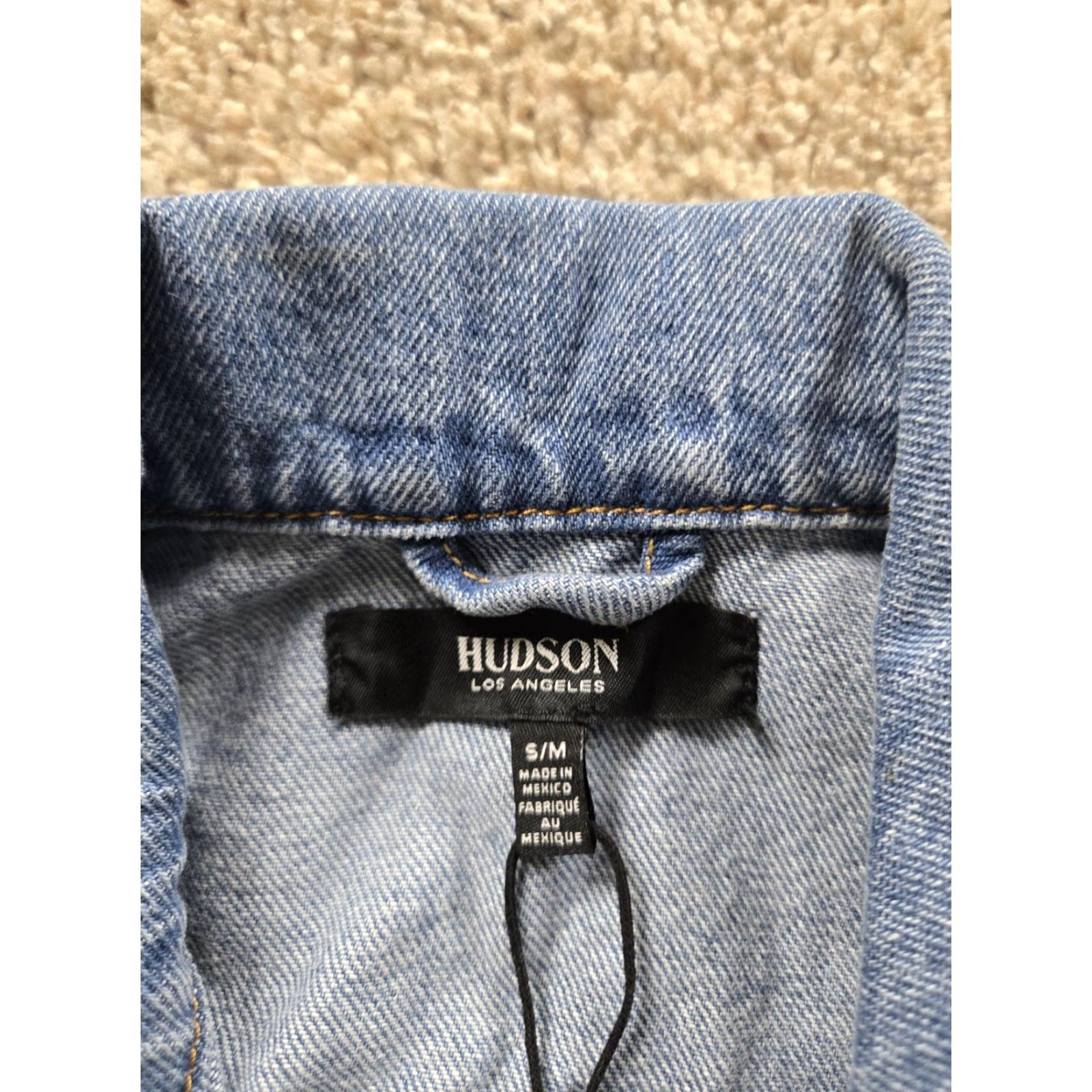 Hudson Hudson Los Angeles Jacket Womens S/M Blue Denim Collared Pockets Button Size S / US 4 / IT 40 - 4 Thumbnail
