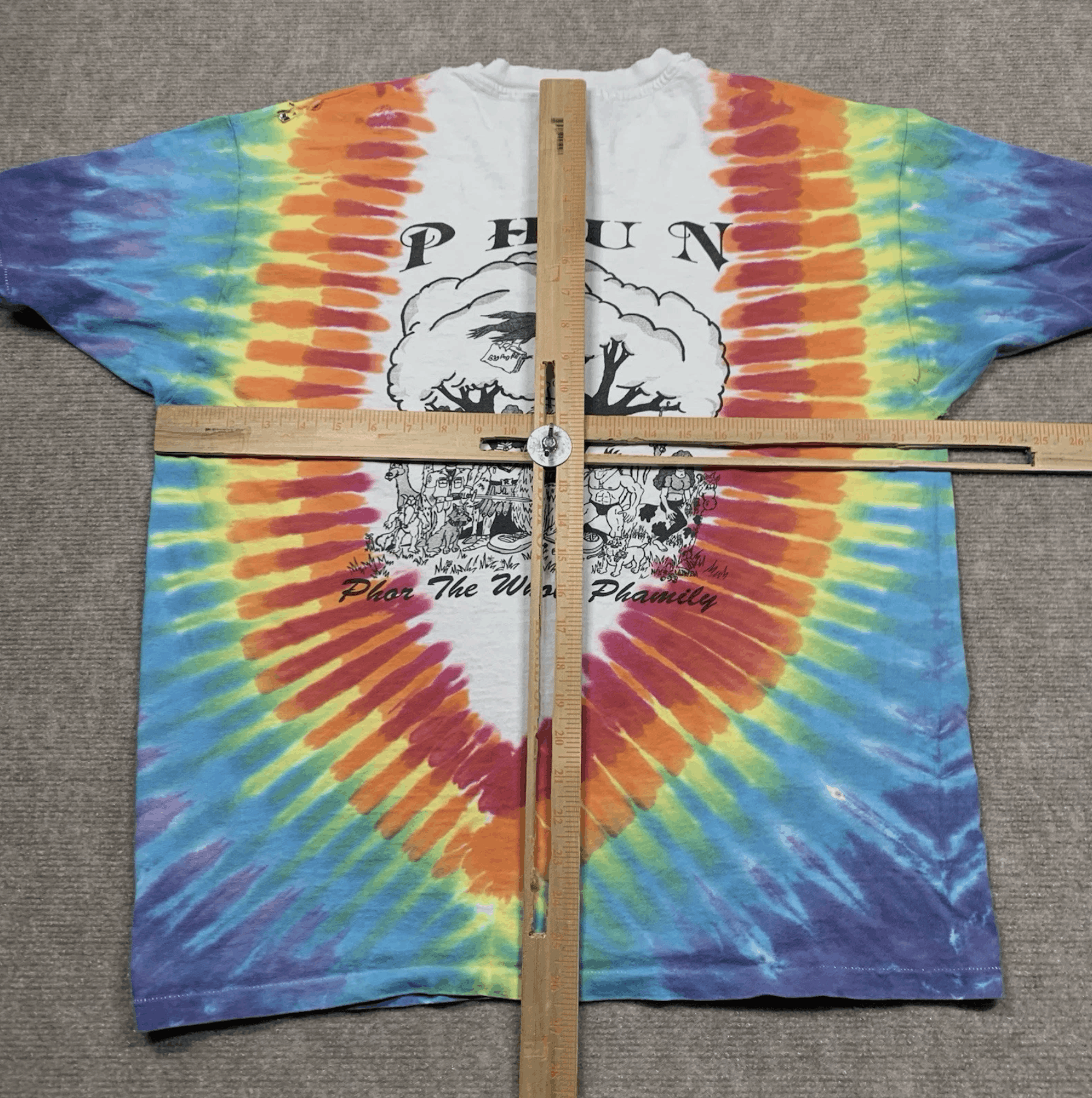 Hanes Phish Phun For Whole Phamily Tie Dye T Shirt XL Vintage 1993 Size US XL / EU 56 / 4 - 13 Thumbnail