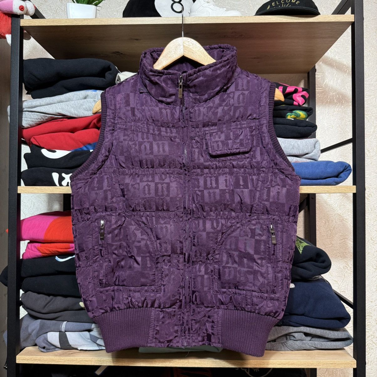 Hysteric Glamour 📌 Crazy Forest Y2K Monogram Y2K Vintage Puffer Vest Size L / US 10 / IT 46 - 1 Thumbnail