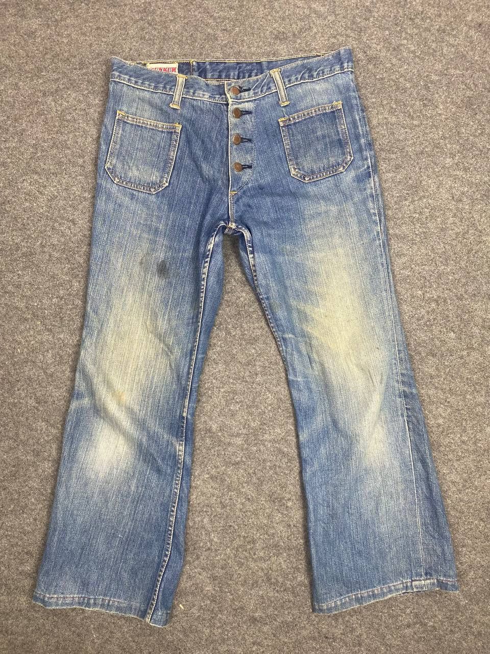 Japanese Brand vintage japanese brand bootcut flare denim Size US 34 / EU 50 - 6 Thumbnail