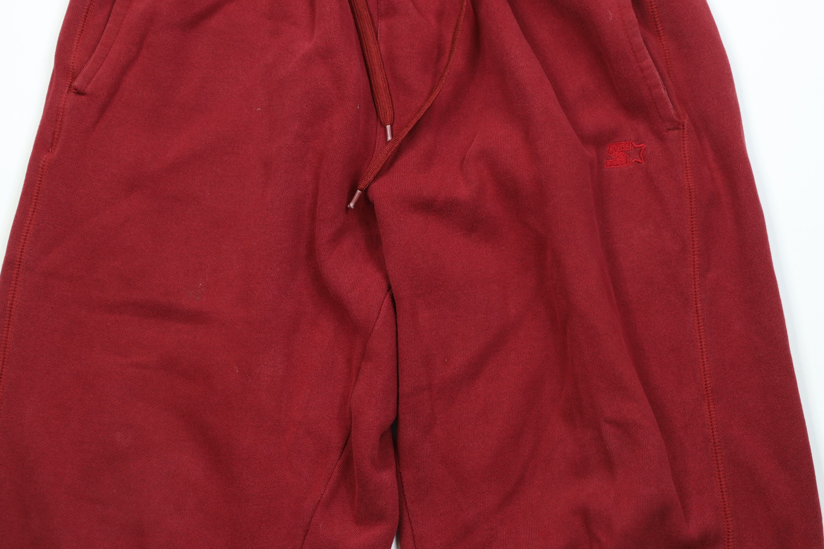 Starter Vintage 90s Y2K Starter Wide Leg Sweatpants Pants Red Size US 34 / EU 50 - 3 Thumbnail