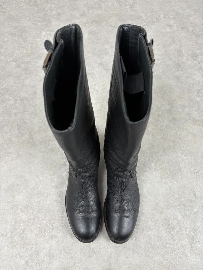 Jil Sander Jil Sander Black Leather Ankle Biker Boots Size US 8 / EU 41 - 2 Thumbnail