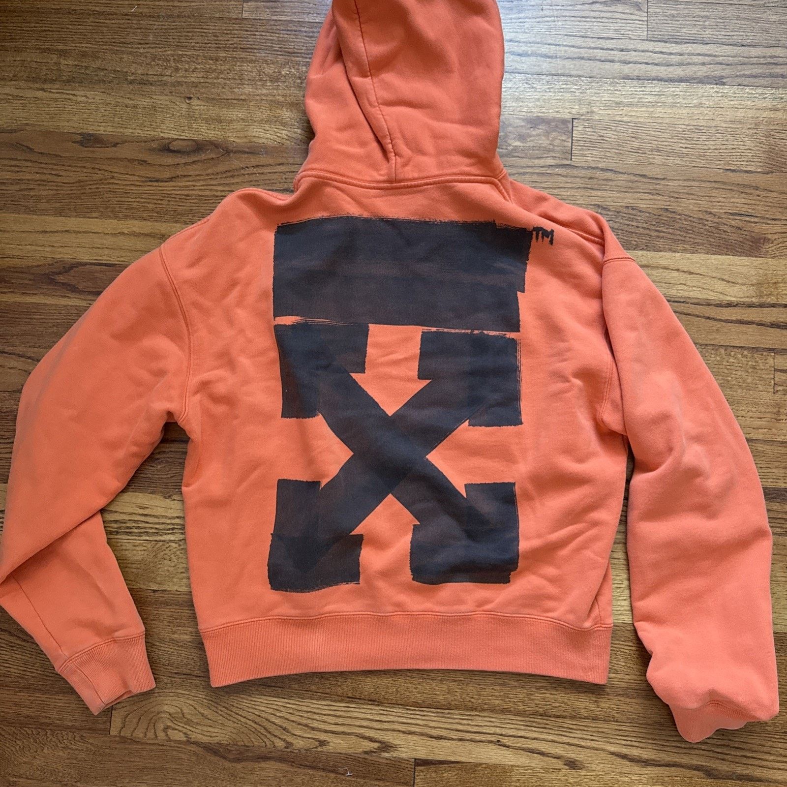 Off-White Off-white Jumbo Marker Over Orange Hoodie Mens Size M C9 Size US M / EU 48-50 / 2 - 16 Thumbnail