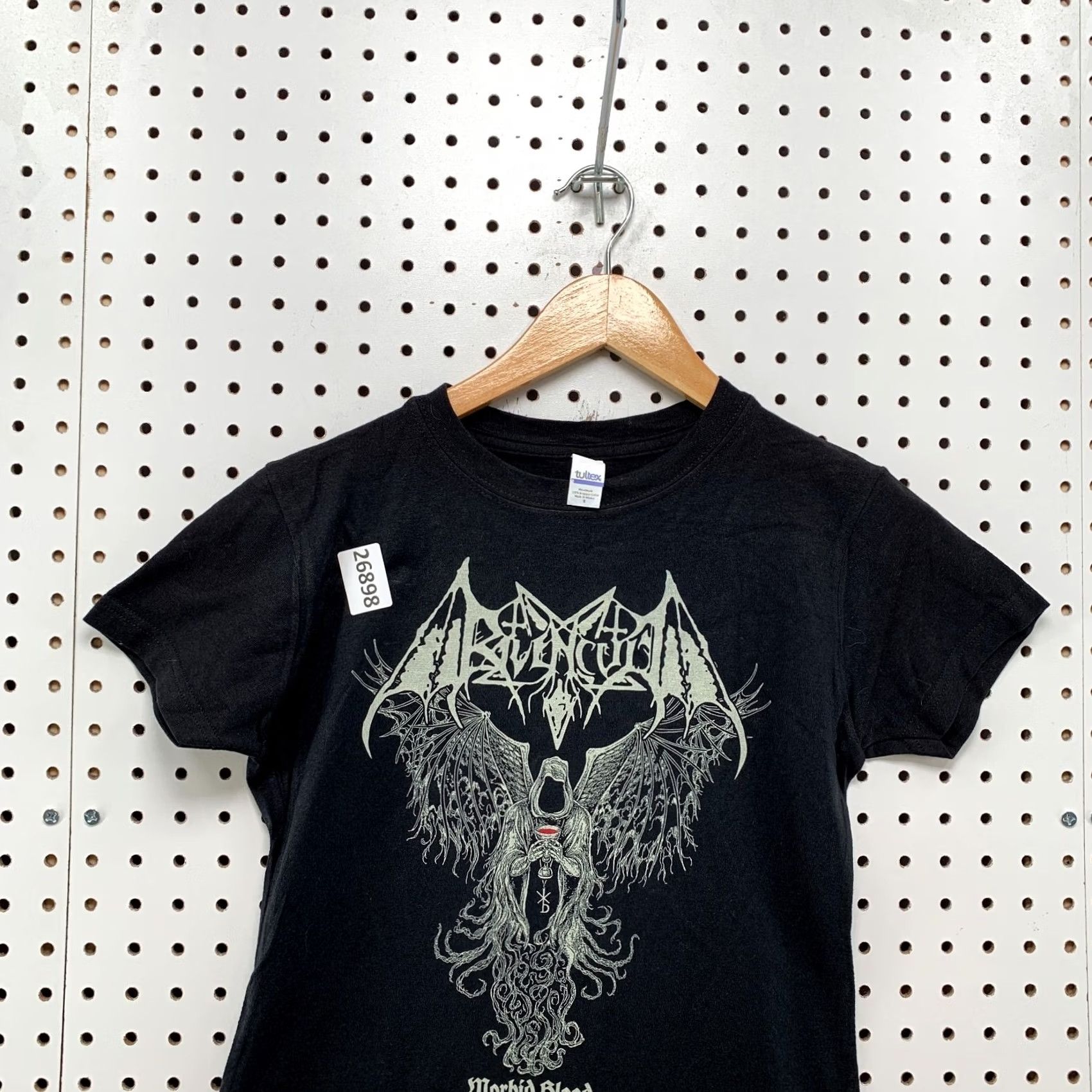Tultex Morbid Blood Demonic Shirt Black Double Sided Demon Adult Small Size US S / EU 44-46 / 1 - 6 Thumbnail