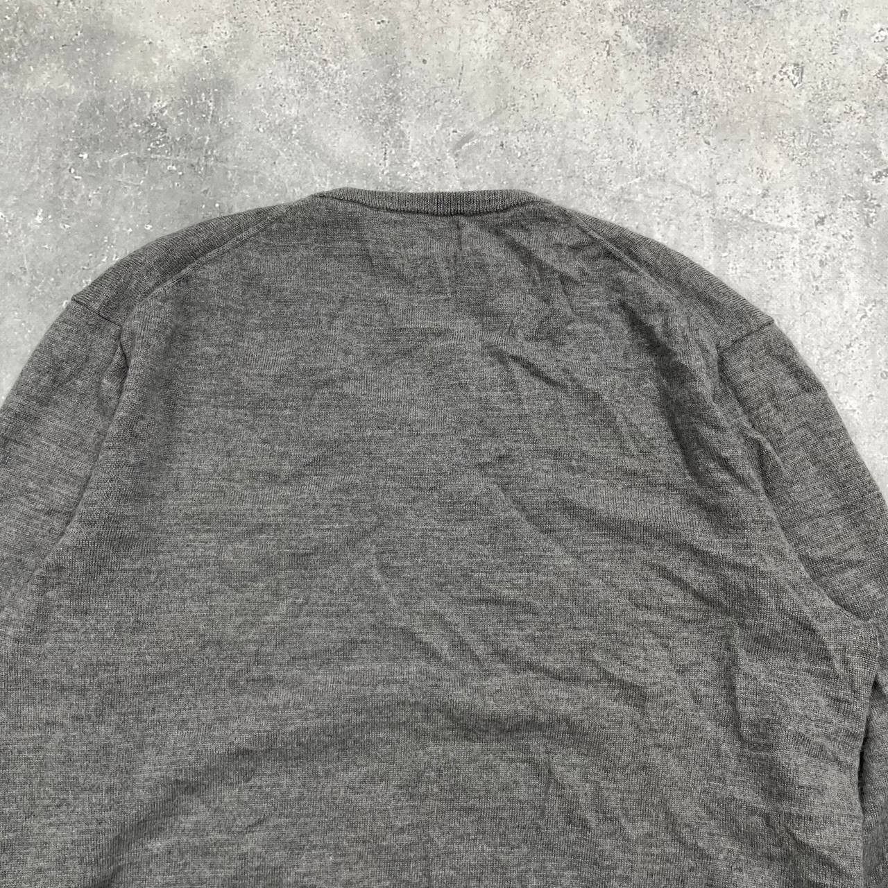 Polo Ralph Lauren Polo Ralph Lauren Washable Merino Wool V-Neck Sweater Gray L Size US L / EU 52-54 / 3 - 18 Thumbnail
