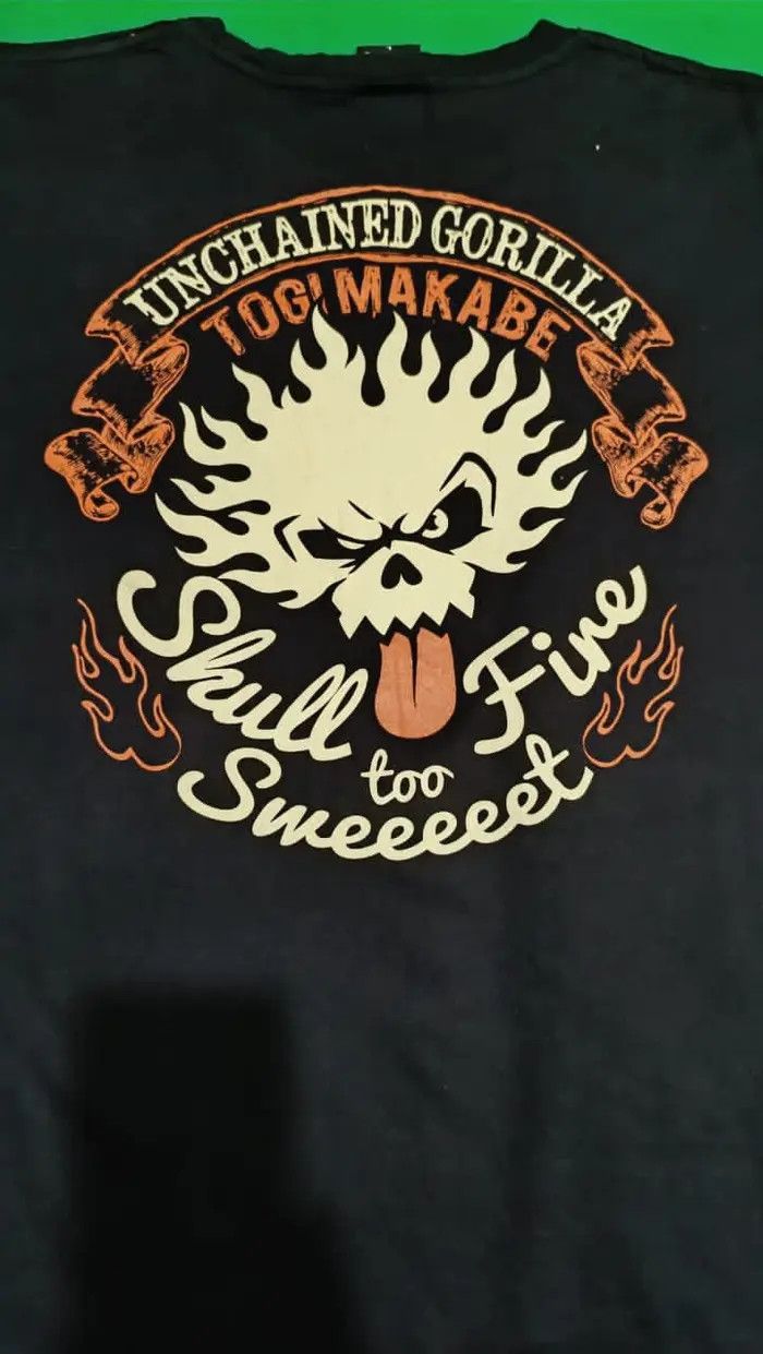 Vintage Gorilla Skull Fire King of sport T shirt Size US L / EU 52-54 / 3 - 4 Thumbnail