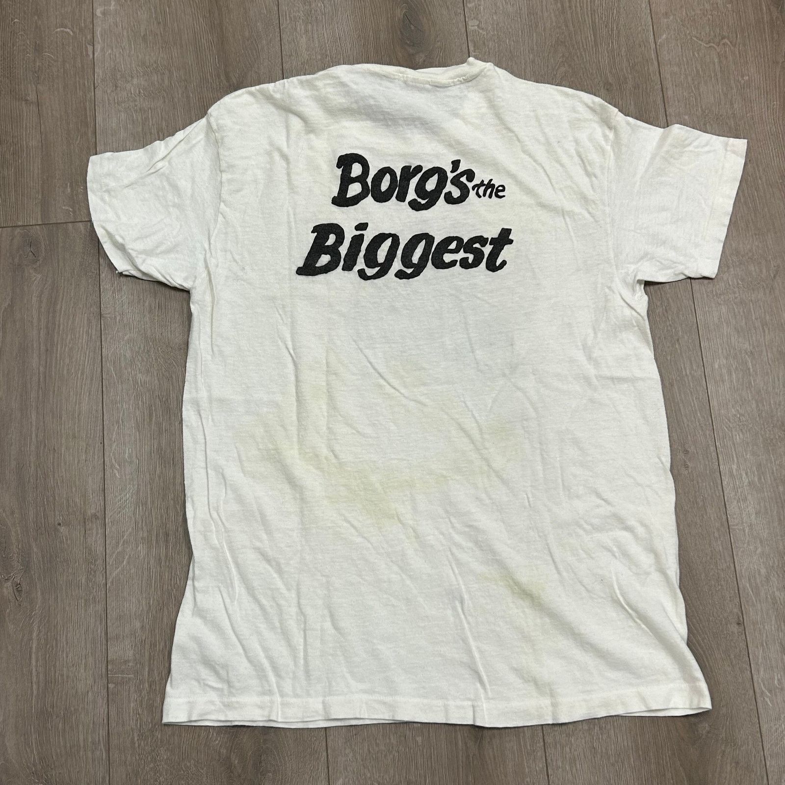 Vintage Vintage 90s J Borg Home Center white Tee T Shirt Size Small Size US S / EU 44-46 / 1 - 3 Thumbnail