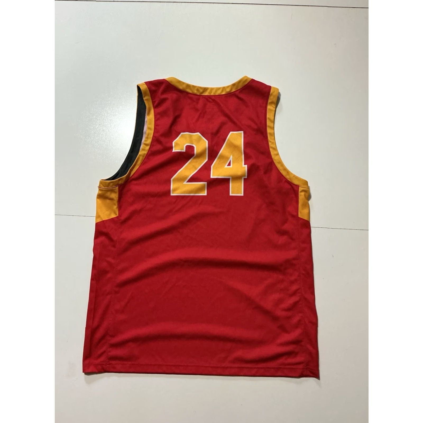 Nike VINTAGE Nike Engineered Paraclete High School Spirits Lancaster Basketball Jersey XL Mens Red Spirit 24 90s Size US XL / EU 56 / 4 - 2 Thumbnail