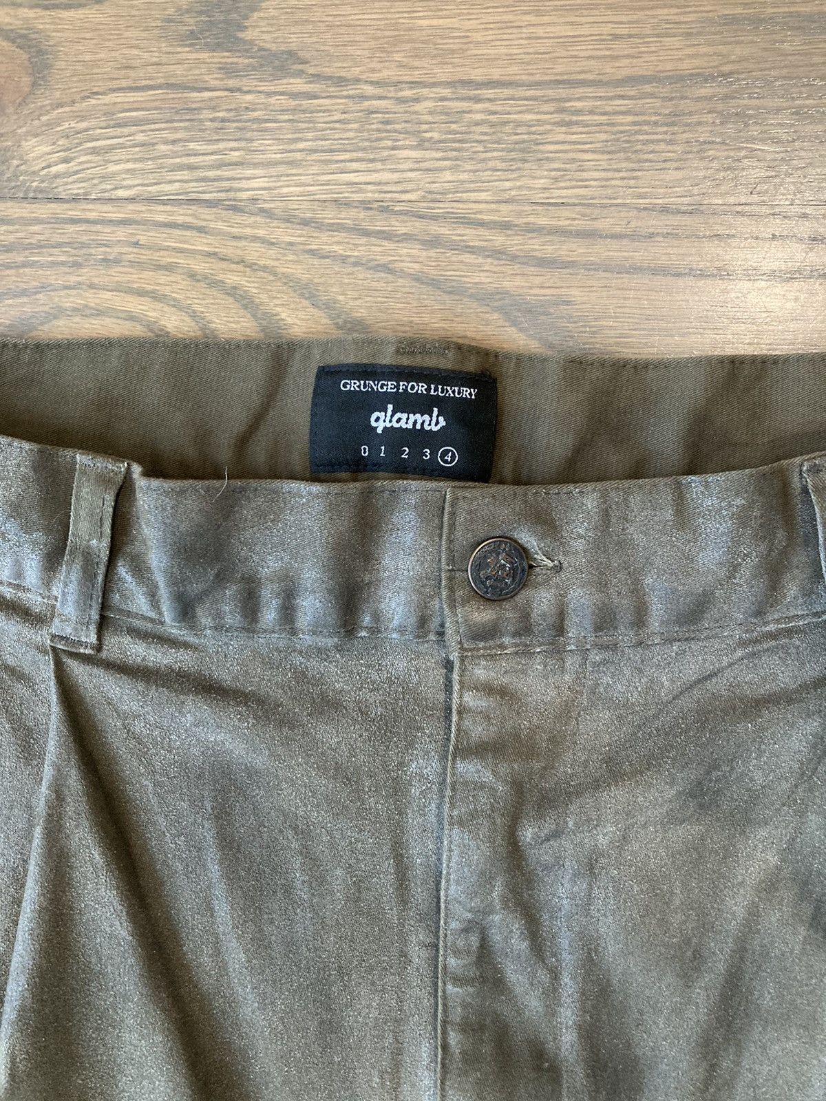 Glamb Simon paraffin wax pants