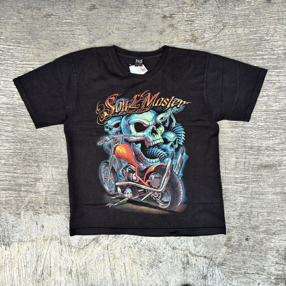 Vintage × West Coast Choppers Ghost Rider skull choopers tee Size US XL / EU 56 / 4 - 1 Thumbnail