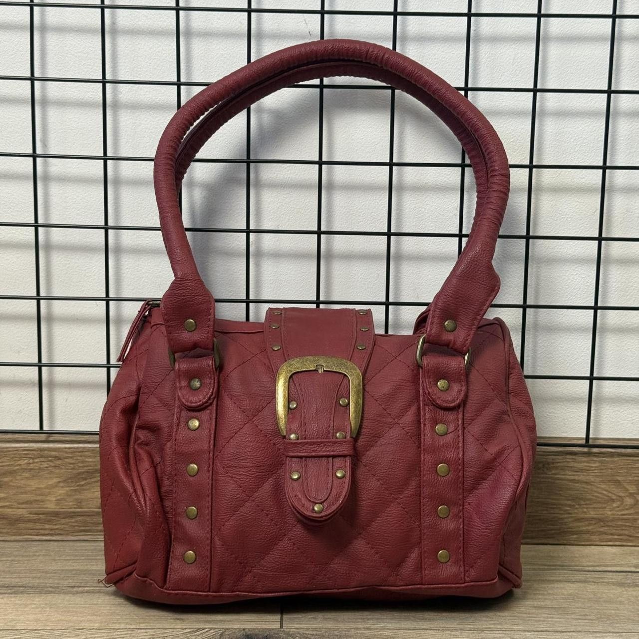 Vintage Vintage 2000s Red Leather Bag Affilaction Size ONE SIZE - 1 Thumbnail