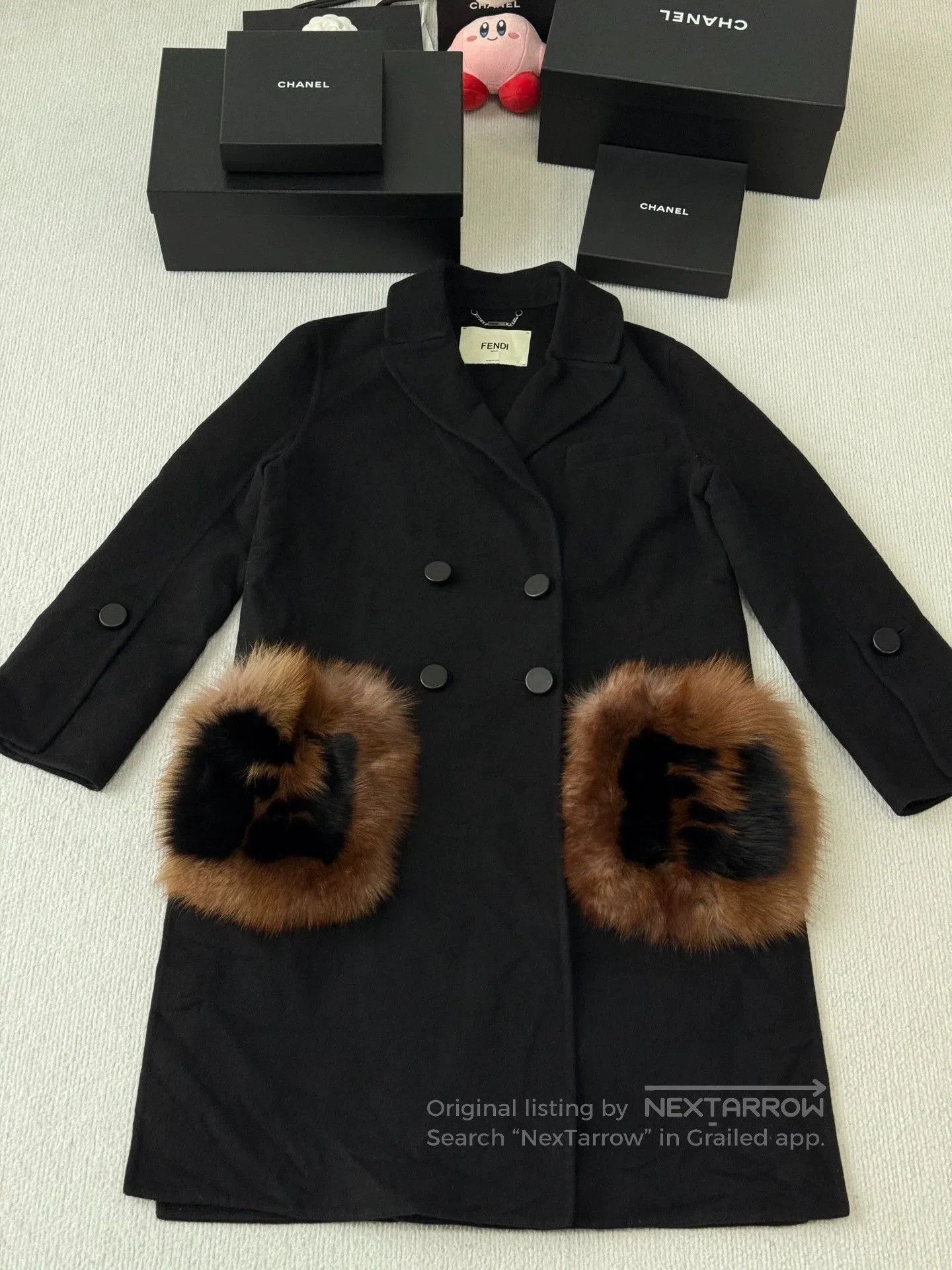 Fendi Fendi Black Mink Fur Pocket Coat. Size US M / EU 48-50 / 2 - 1 Thumbnail