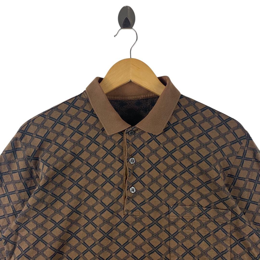 Givenchy × Vintage Vintage GIVENCHY monogram long sleeve polo tee Size US XL / EU 56 / 4 - 2 Thumbnail