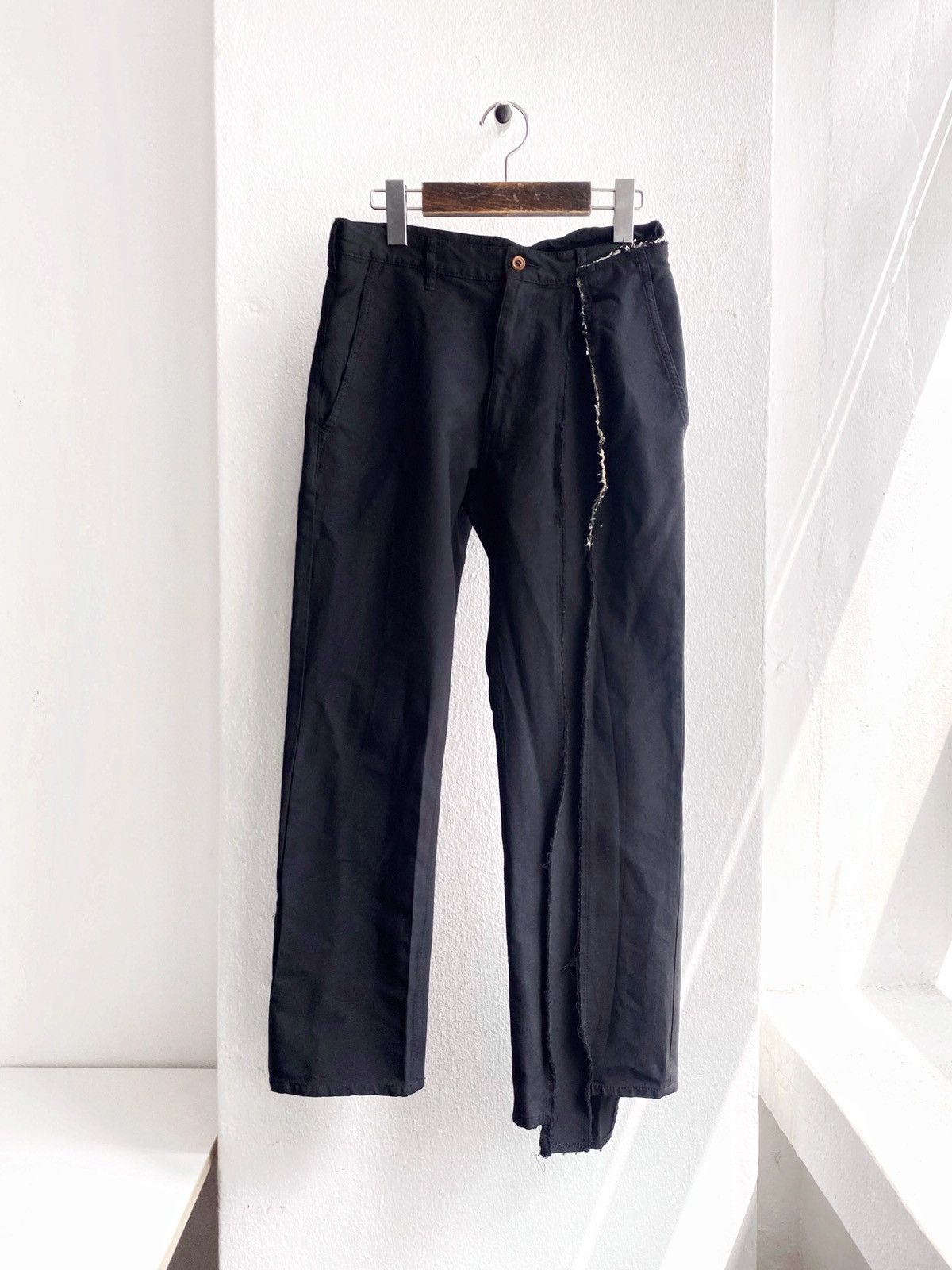 Comme des garcons homme plus asymmetry aslaw-cut pants