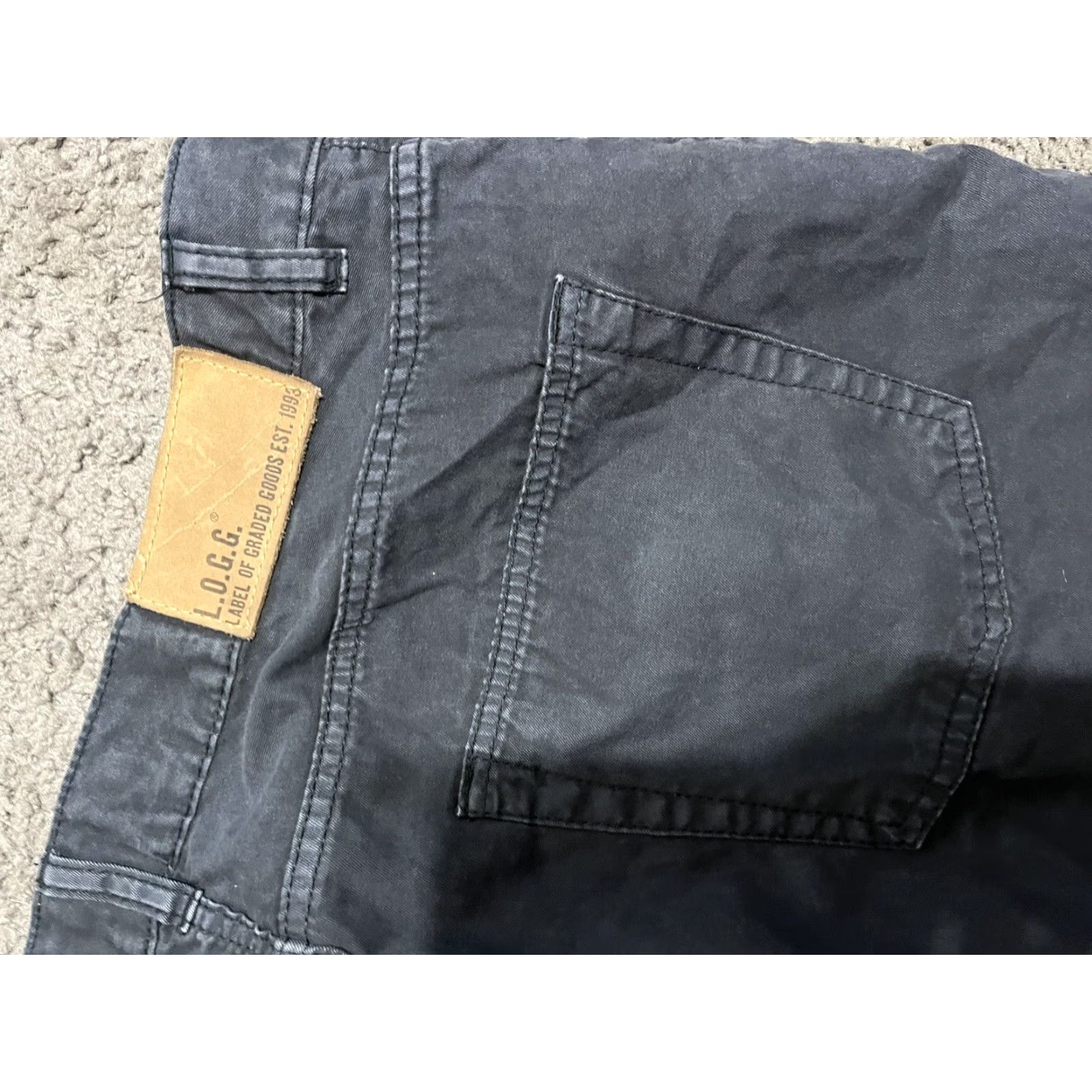 H&M H&M Chino Pants Men 36x29 Straight Fit Stretch Navy Blue Formal Size US 36 / EU 52 - 5 Thumbnail