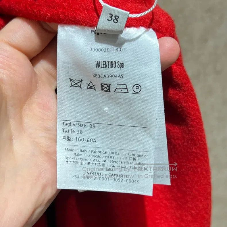 Valentino Valentino Red metallic V-button coat Size S / US 4 / IT 40 - 4 Thumbnail