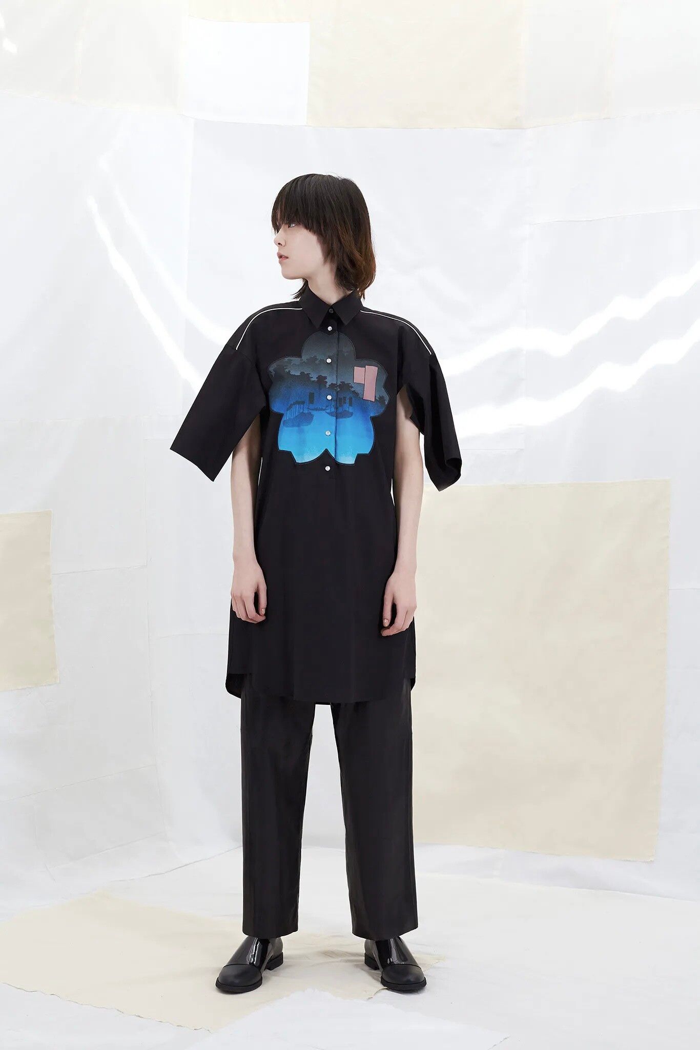 Maison Margiela MM6 Resort 2015 Ukiyo-e print Shirt Dress Size S / US 4 / IT 40 - 2 Preview
