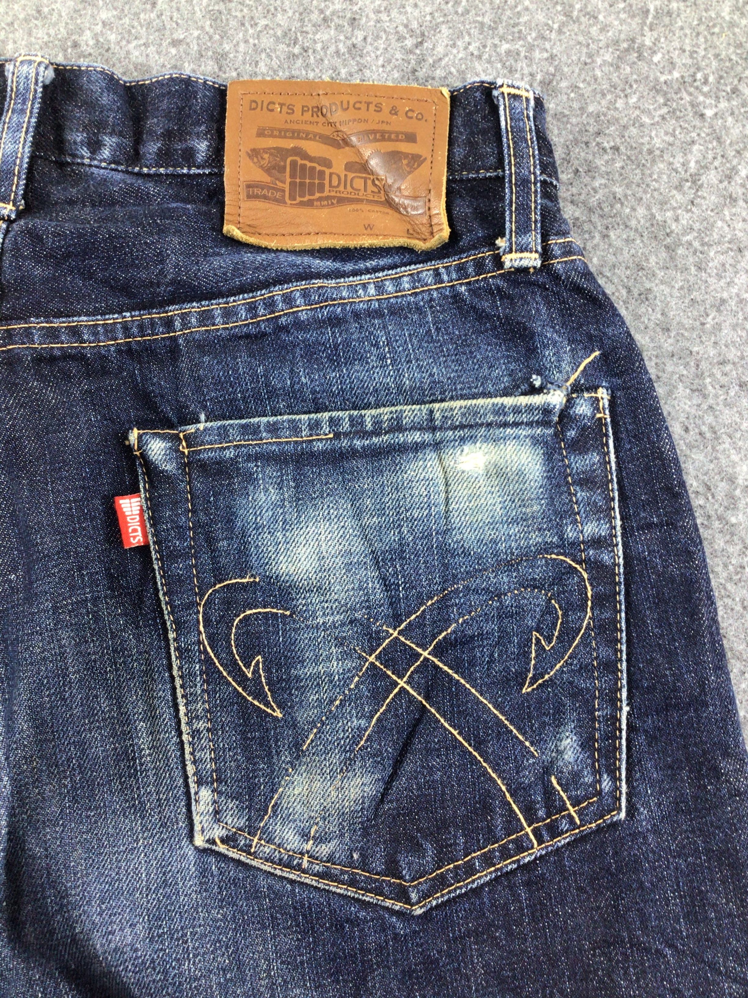 Japanese Brand Dicts japanase Selvedge Jeans-J280 Size US 29 - 5 Thumbnail
