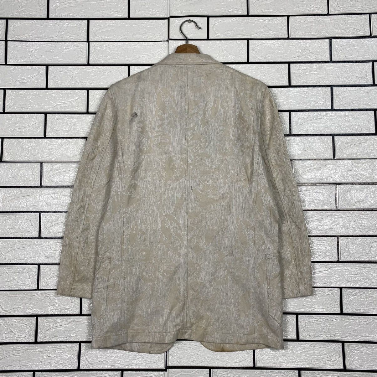 Tornado Mart Vintage Beige Jacquard Floral Pattern Jacket Tornado Size US L / EU 52-54 / 3 - 9 Thumbnail