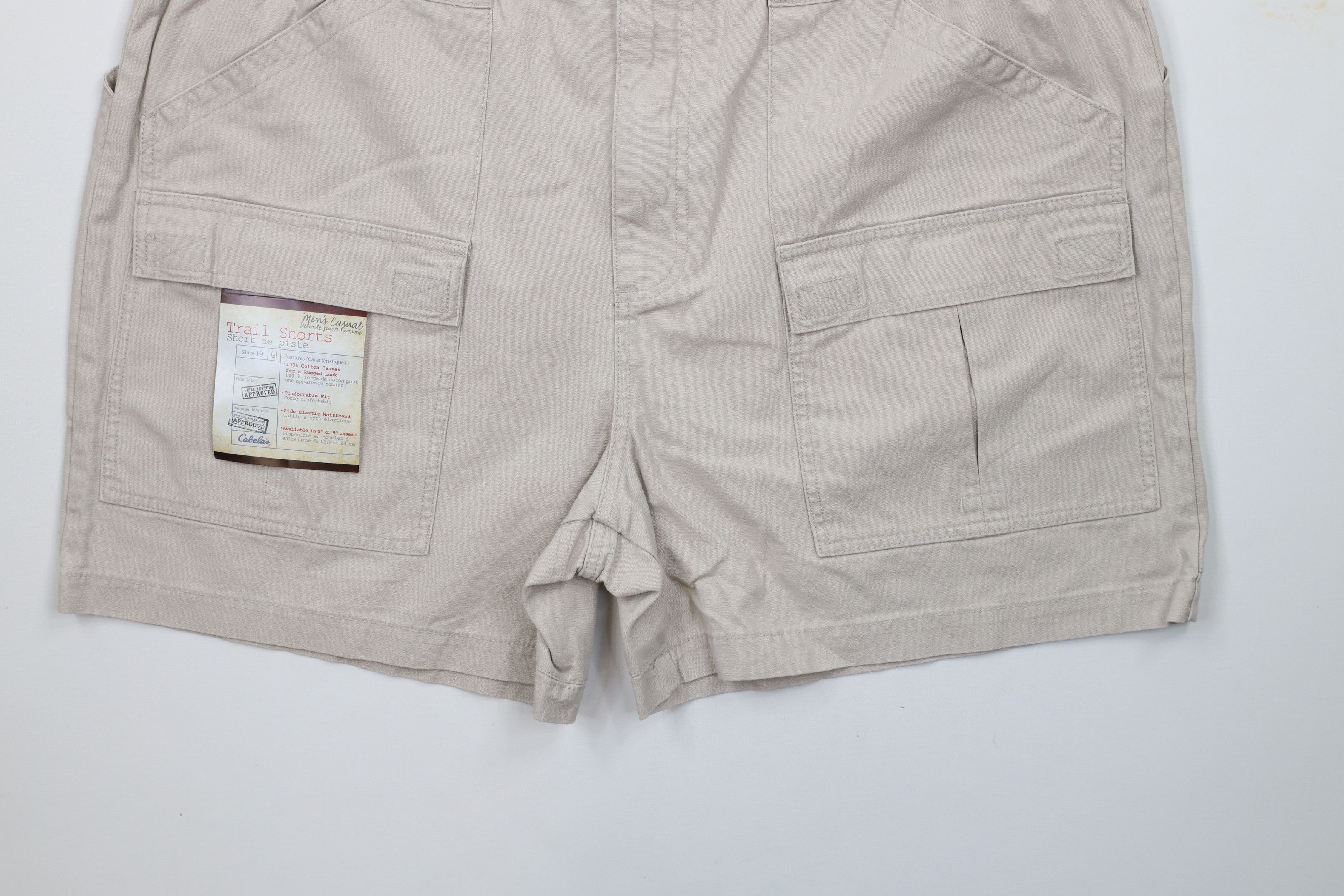 Cabelas × Vintage Deadstock Vintage Cabelas 5 Pocket Hiking Trail Shorts Beige Size US 42 / EU 58 - 4 Thumbnail
