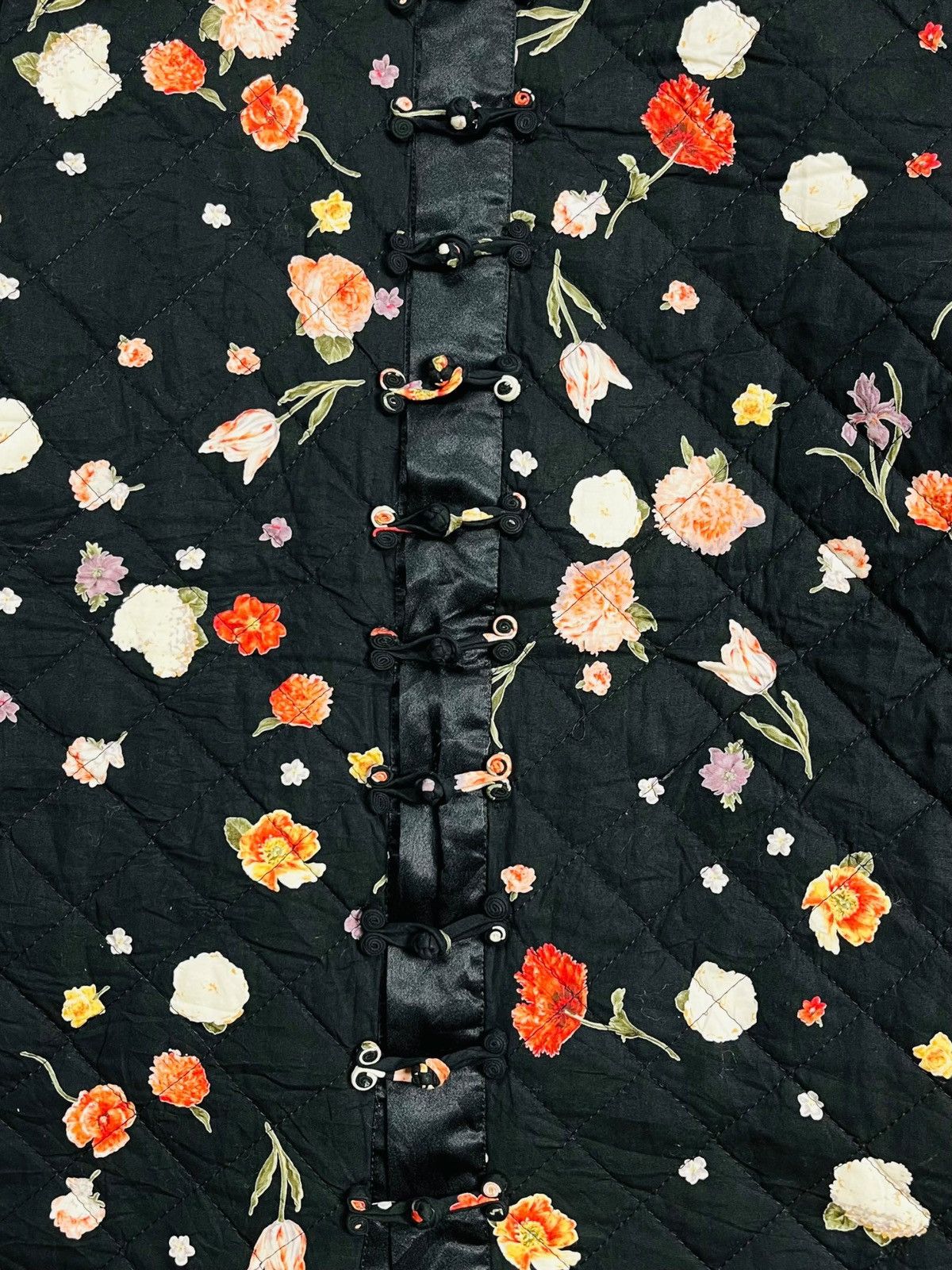 20471120 1980s Isao Kaneko - Fantasy Floral Cheongsam Jacket Size L / US 10 / IT 46 - 6 Thumbnail