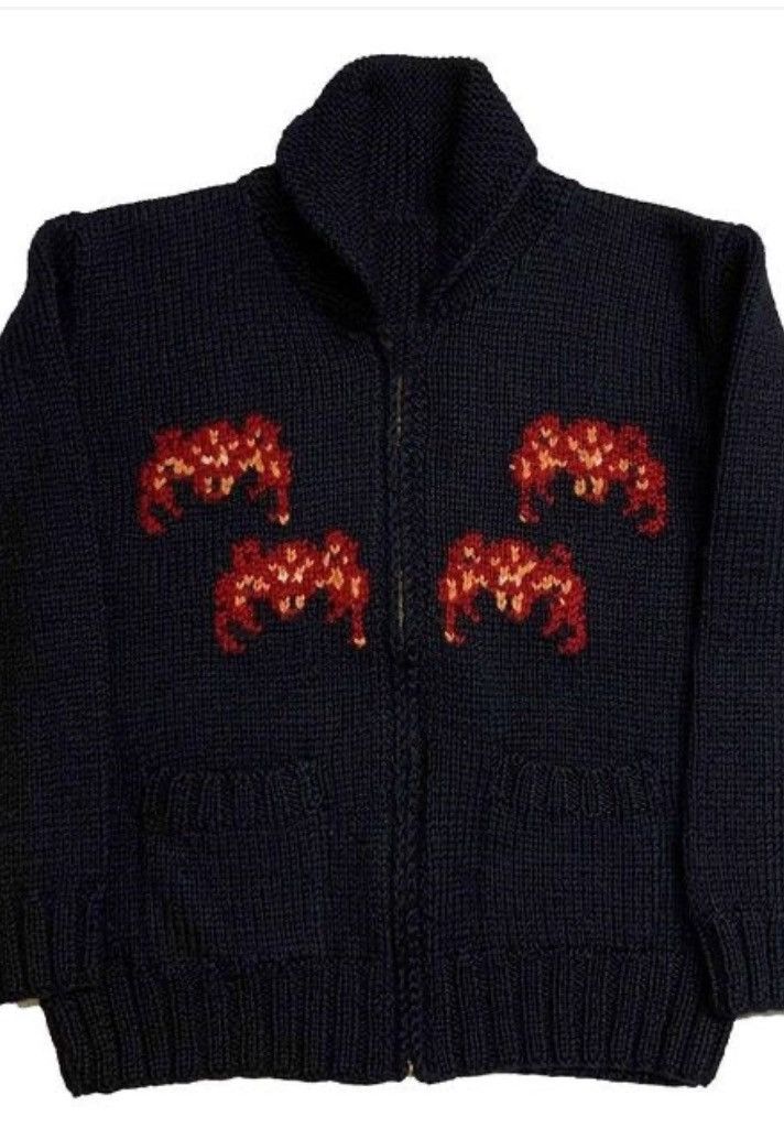Other Spider web knitted zip up sweater Size US M / EU 48-50 / 2 - 1 Thumbnail