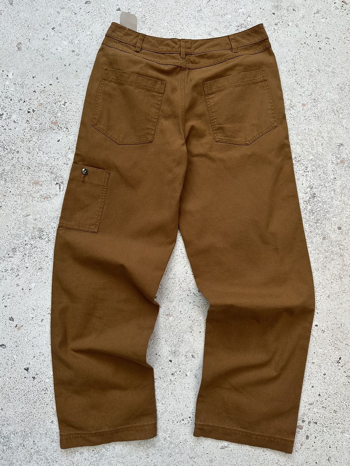 Other Nike Double Panel Heavyweight Cotton Cargo Pants Men Brown M Size US 32 / EU 48 - 6 Thumbnail
