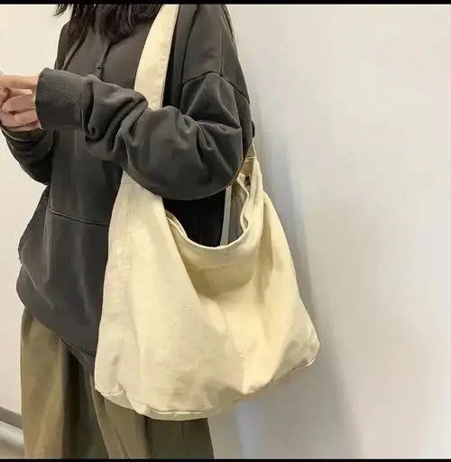 2120 Handcrafted Large Canvas Crossbody bag Size ONE SIZE - 3 Thumbnail