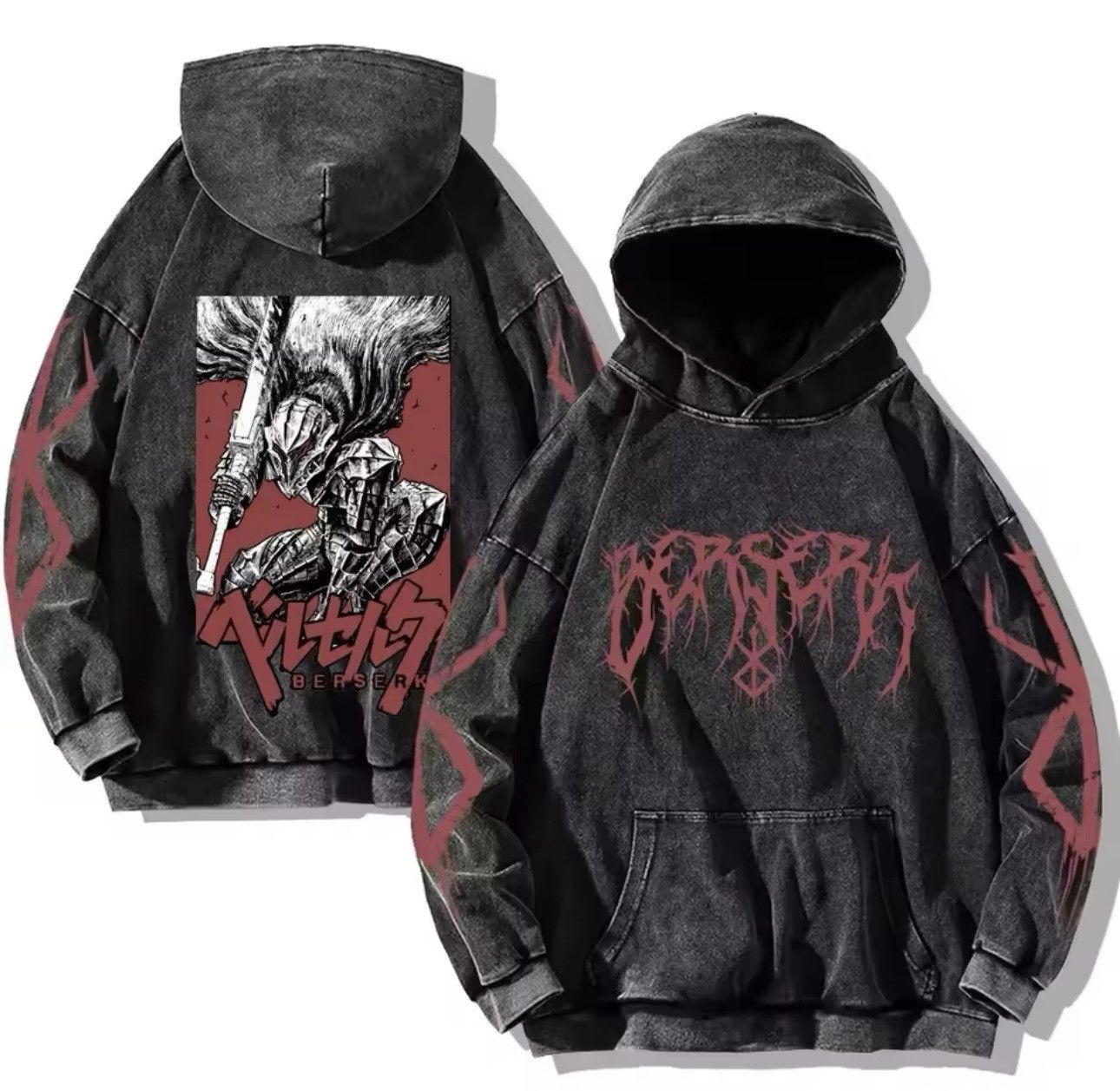 Japanese Brand Hoodie BERSERK Size US M / EU 48-50 / 2 - 1 Thumbnail