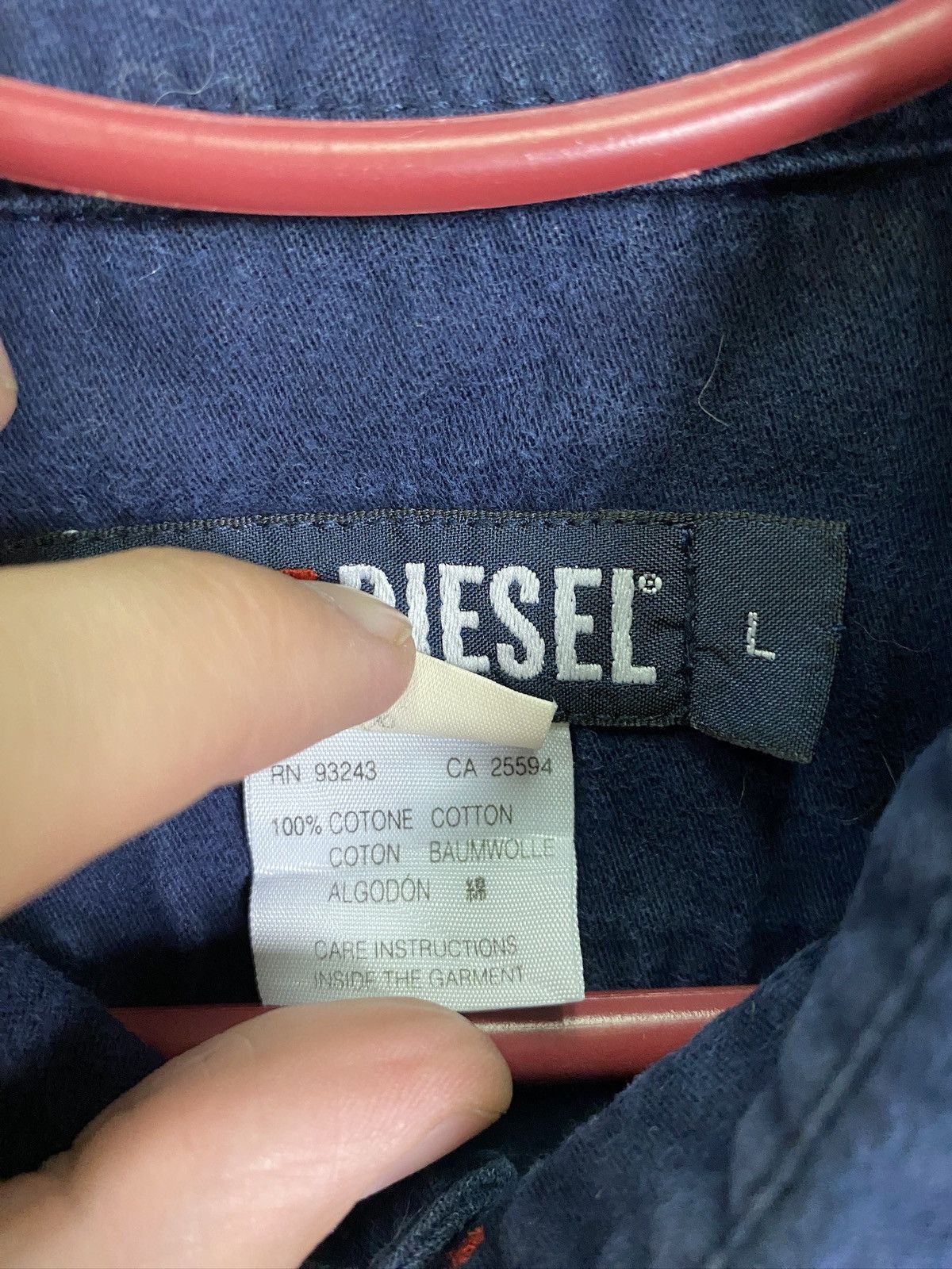 Diesel × Vintage Men’s Diesel Button Down Shirt Vintage Size Large Size US L / EU 52-54 / 3 - 9 Thumbnail